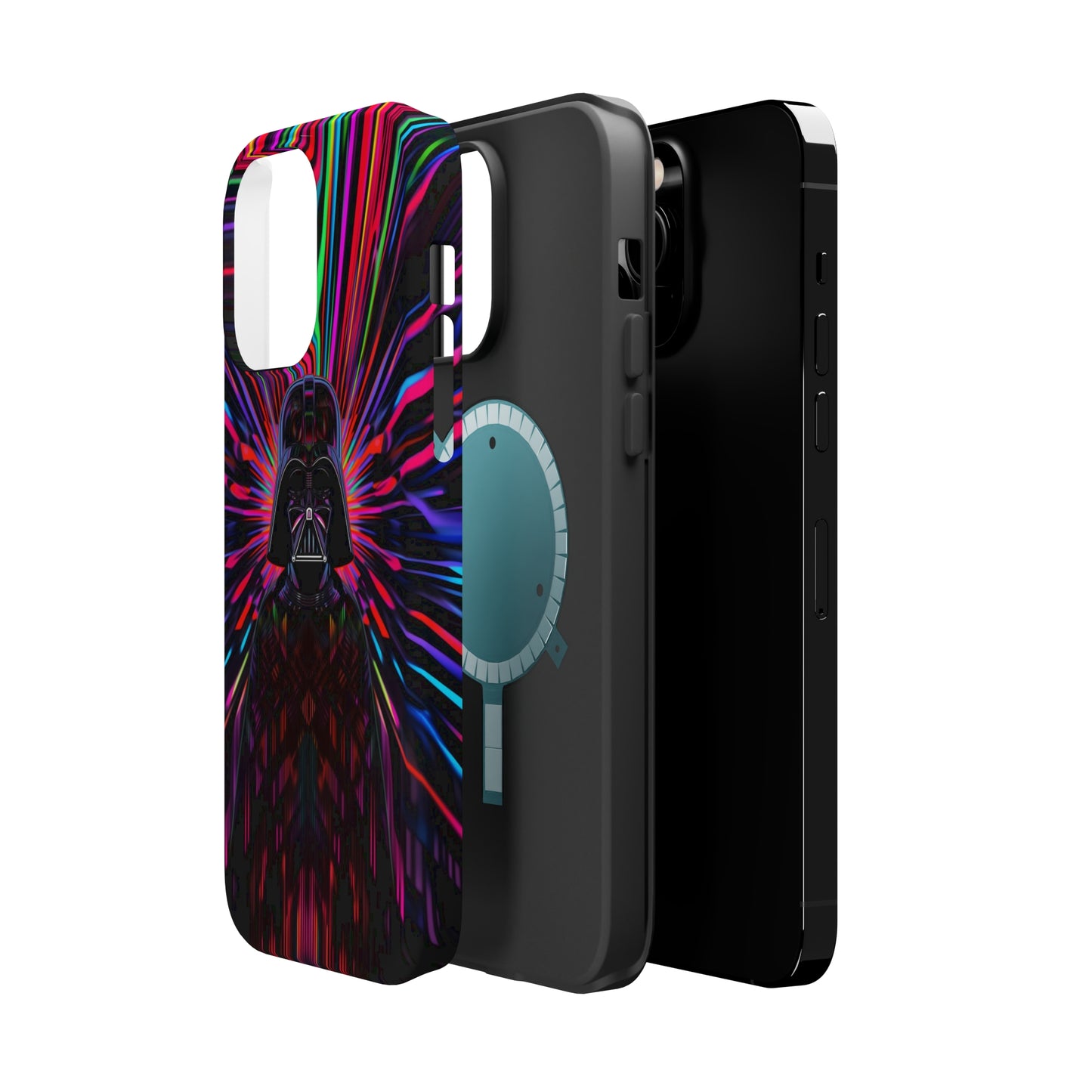 MagSafe Tough iPhone Case - Darth Vader Op Art Vintage