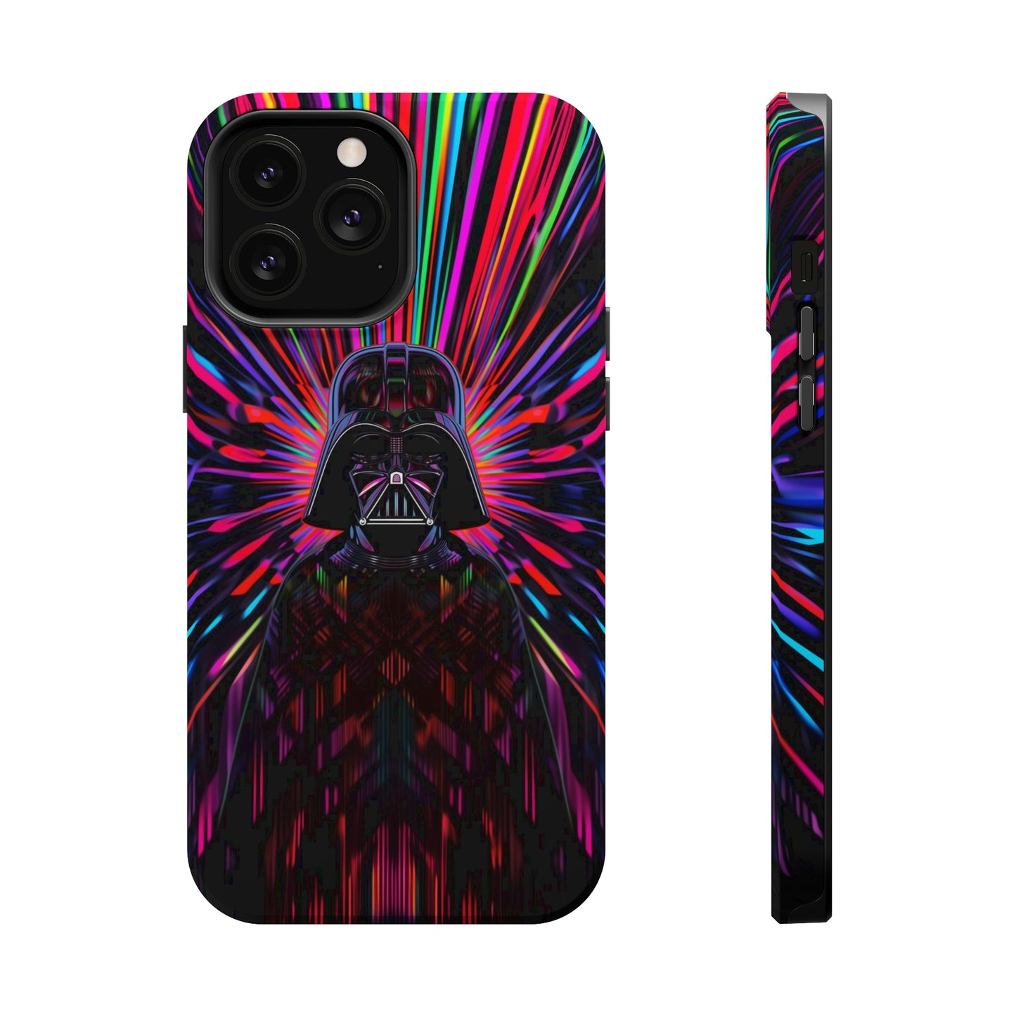MagSafe Tough iPhone Case - Darth Vader Op Art Vintage