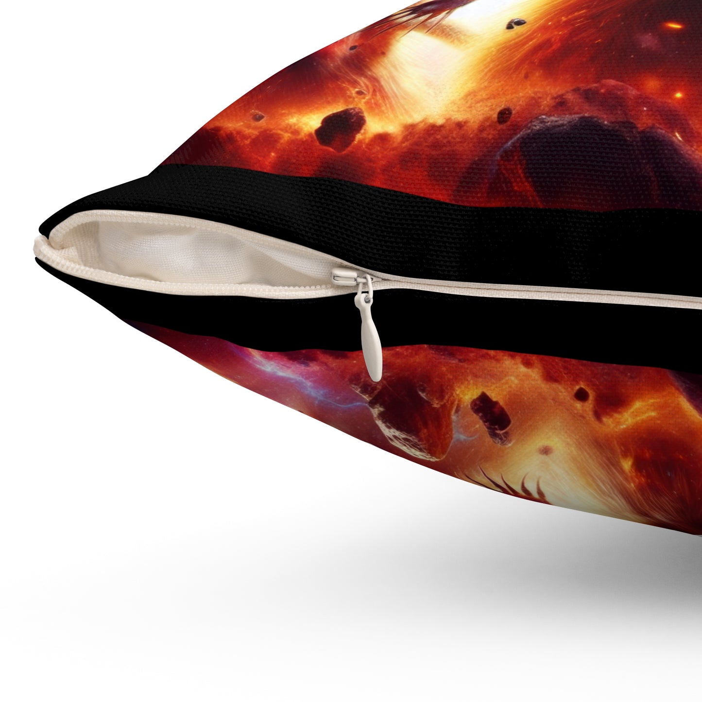 Spun Polyester Square Pillow - Meerkat Cosmic Level