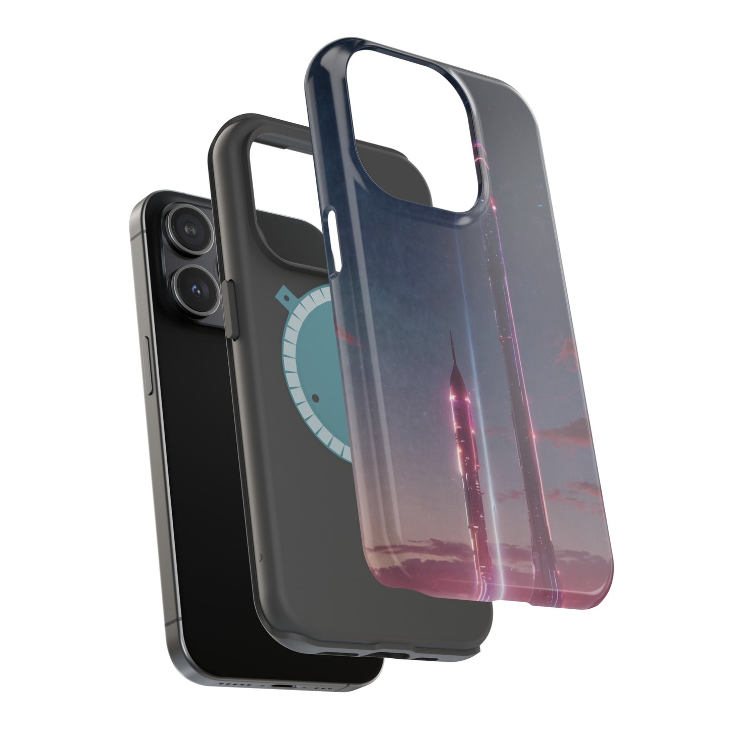 MagSafe Tough iPhone Case - Galactic Cyberpunk