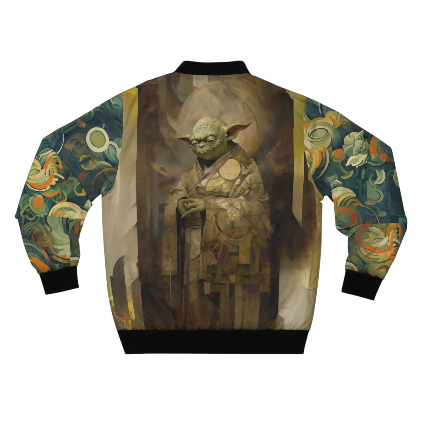 Men's Bomber Jacket - Yoda Yukiyo E Art Portrait