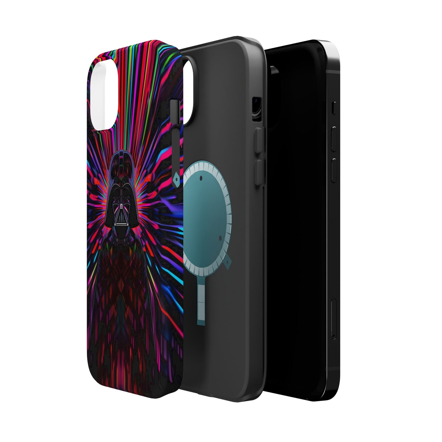 MagSafe Tough iPhone Case - Darth Vader Op Art Vintage