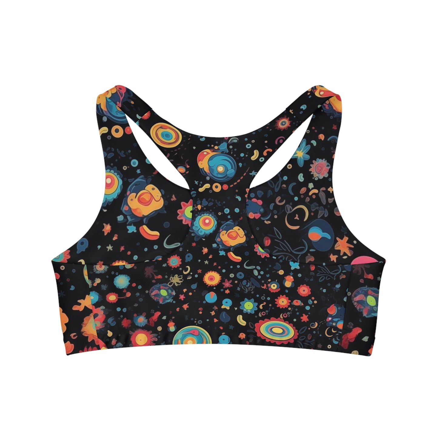 Sports Bra - Peregrine Matsyasana 70s Sci Fi Nebula