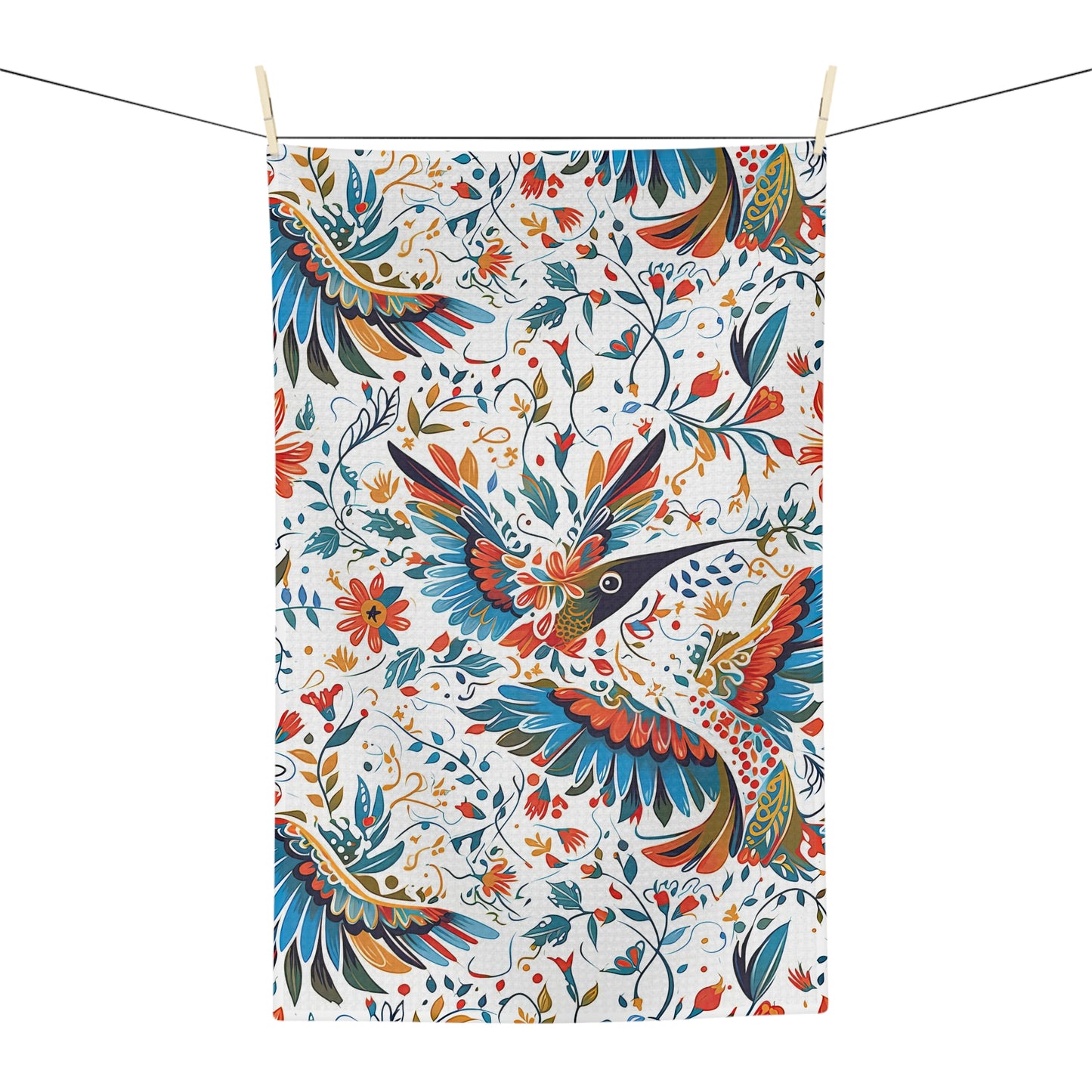 Soft Tea Towel - Colibri Abstract
