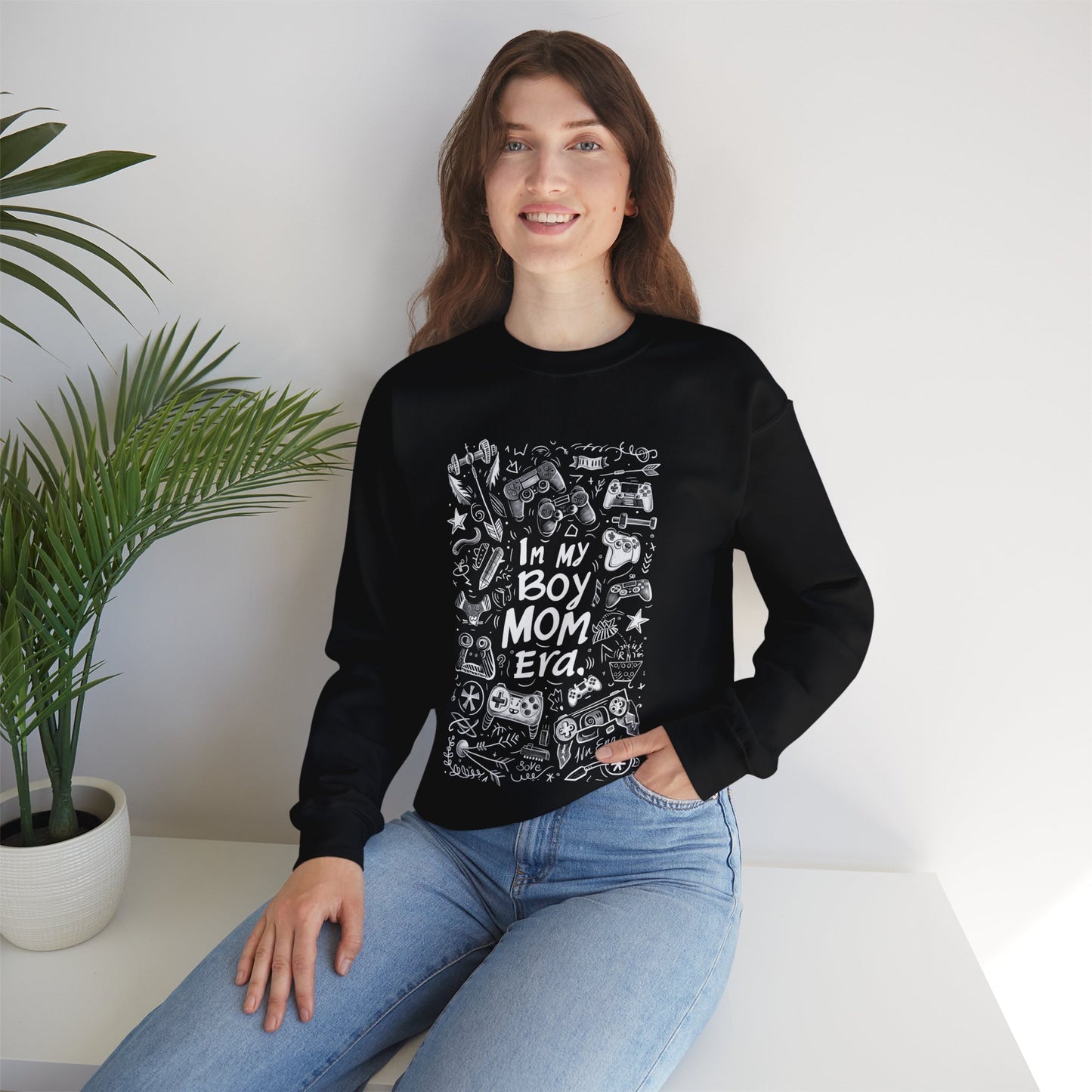Unisex Heavy Blend™ Crewneck Sweatshirt - In My Boy Mom Era - Gamer
