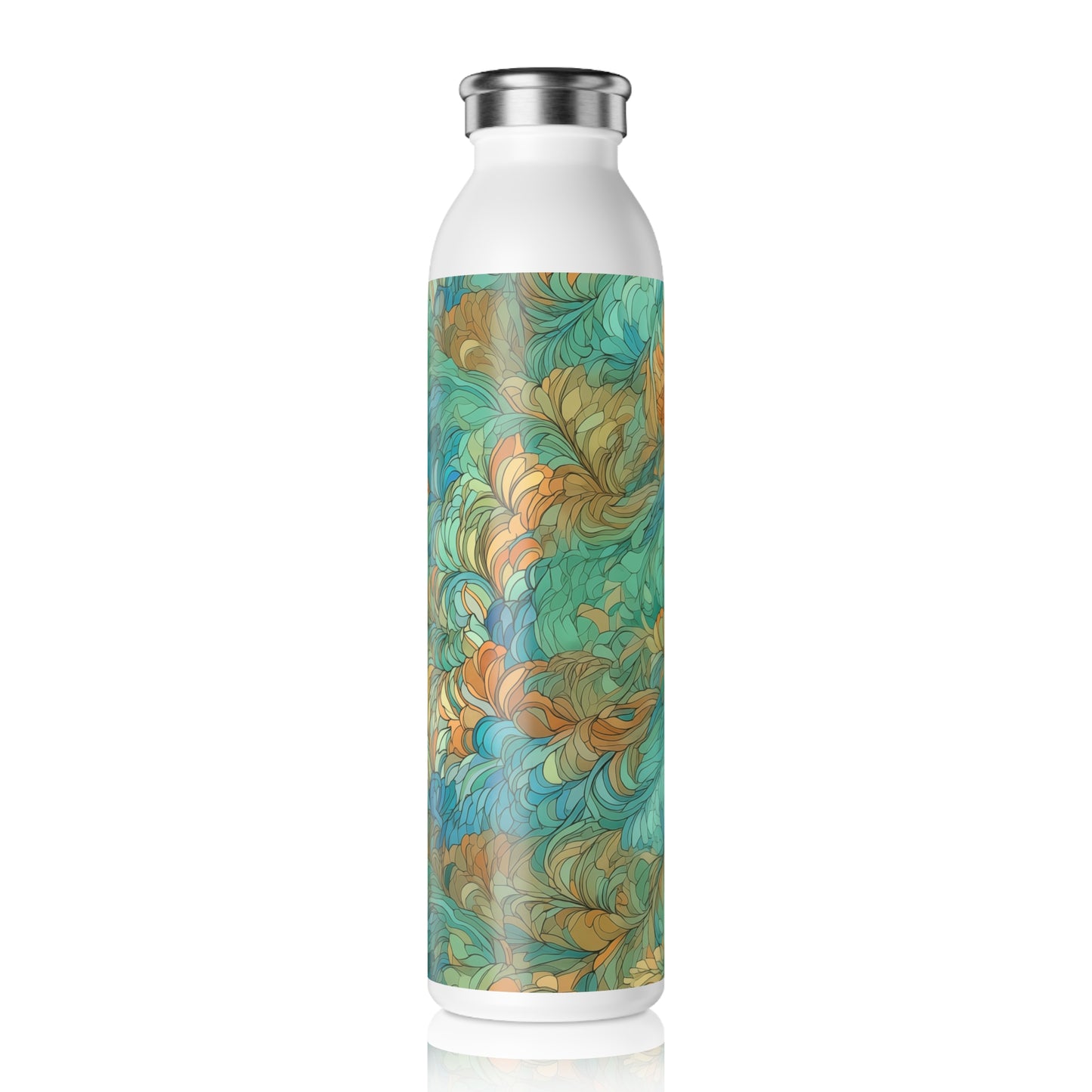 Slim Water Bottle - Lancaster Prague Fish Scale.png