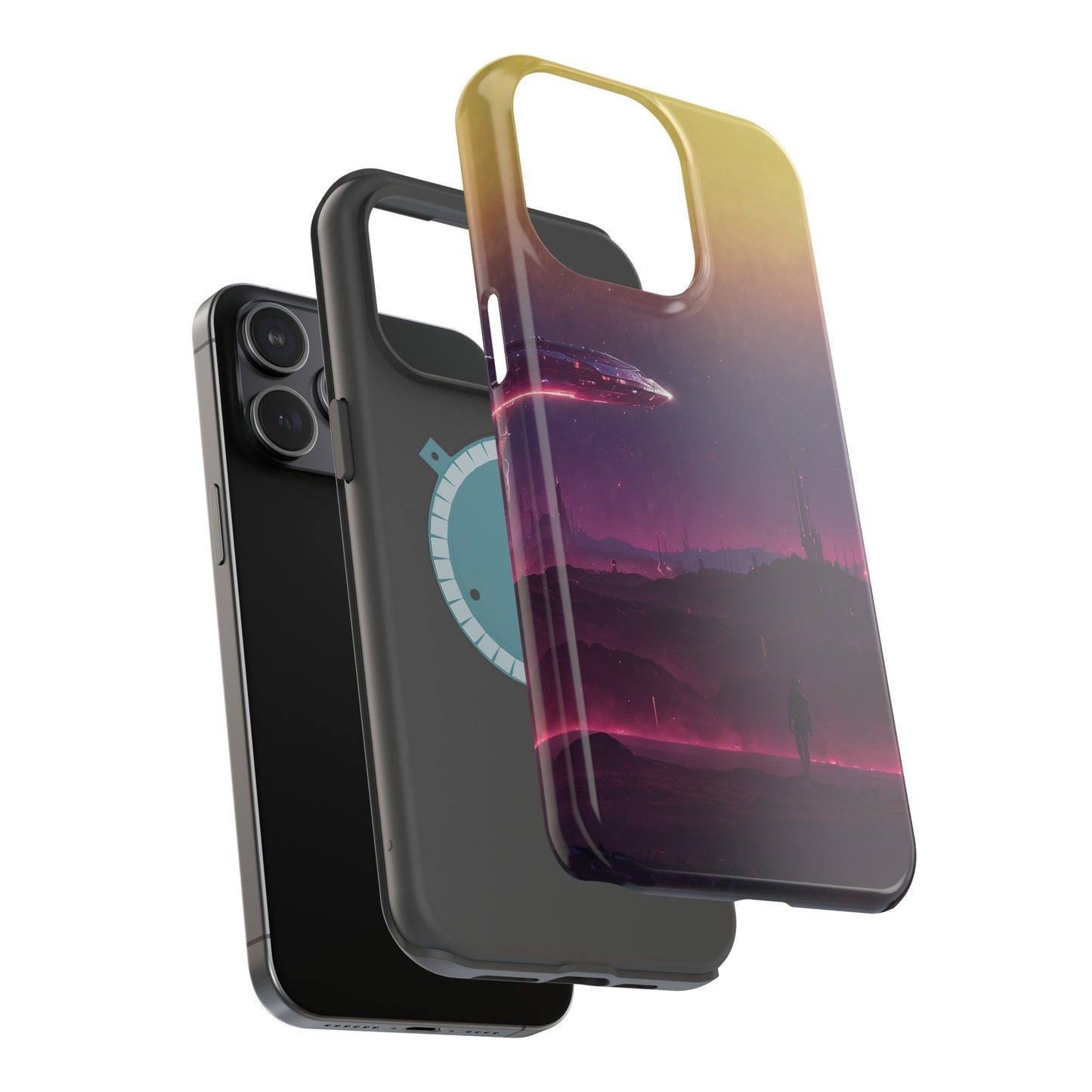 MagSafe Tough iPhone Case - "Cosmic Cyberpunk"