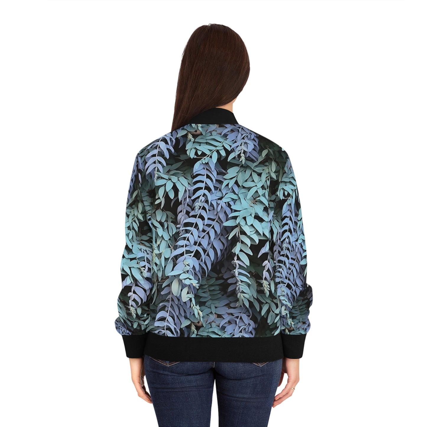 Women's Bomber Jacket - Purple Sage, Purple Sage