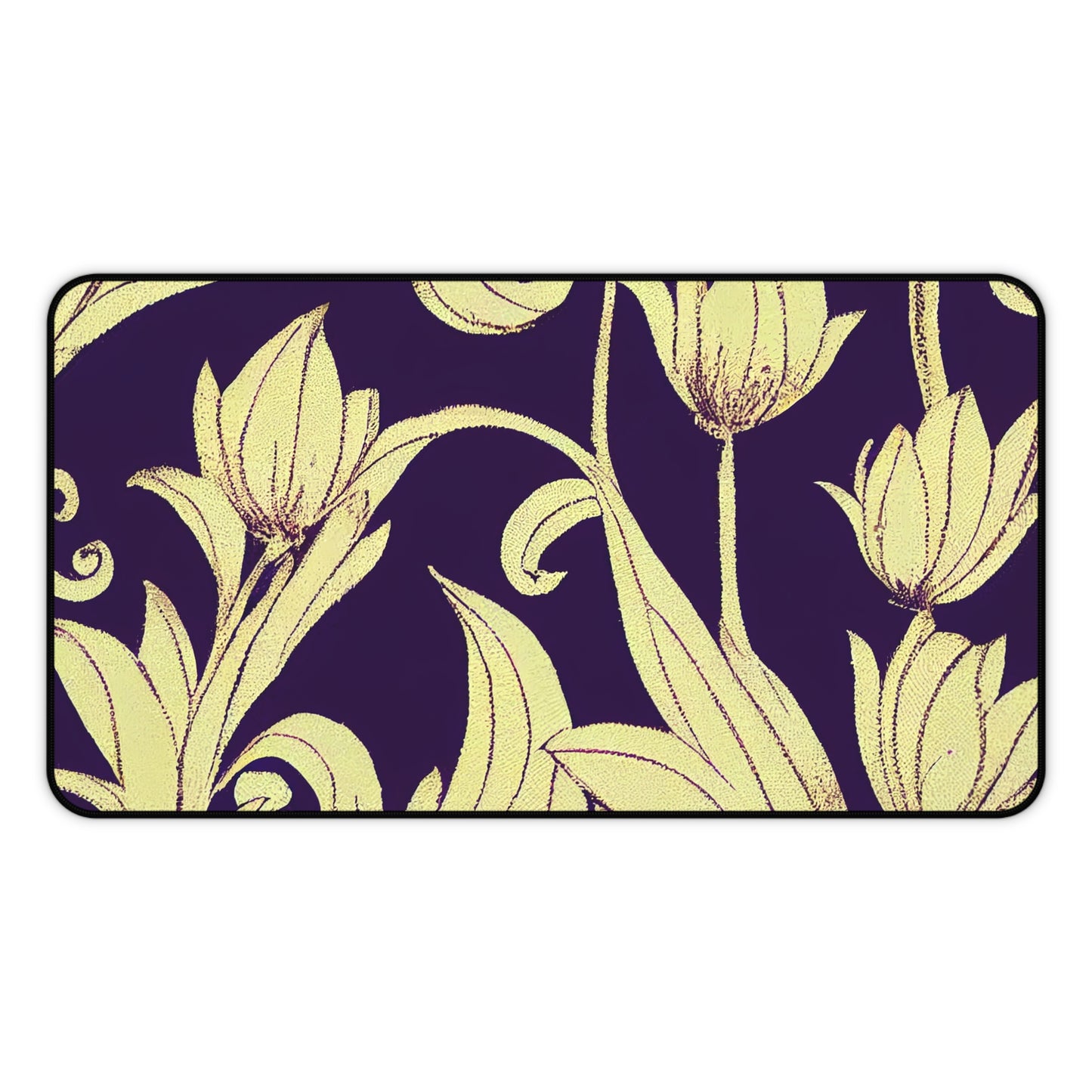 Desk Mat - Baroque Blossom Damask
