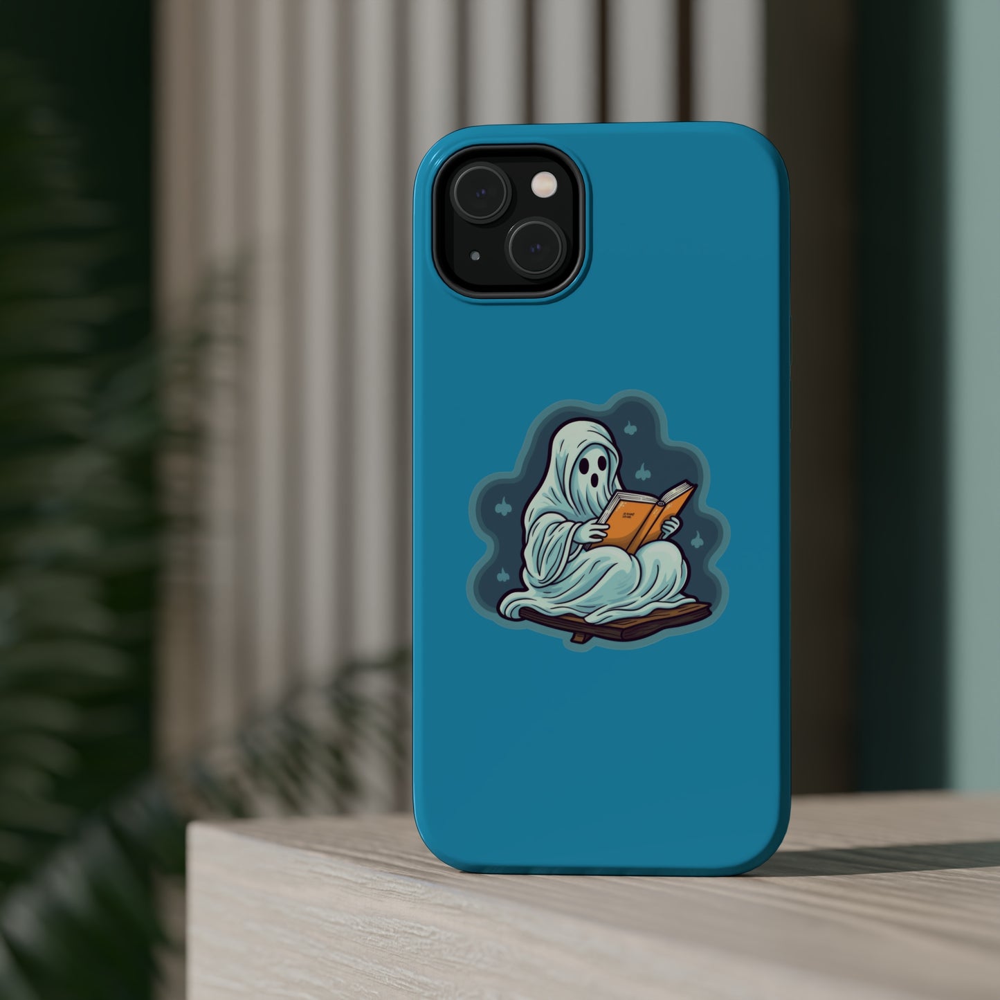Bookish Ghost Phone Case, Halloween Literary iPhone Case, Teacher's Halloween Present, Librarian Themed Phone Case, Spooky Ghost iPhone Case