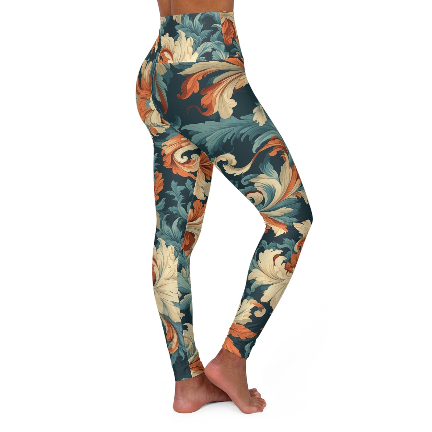 High Waisted Leggings - Iris Scotland Dreams