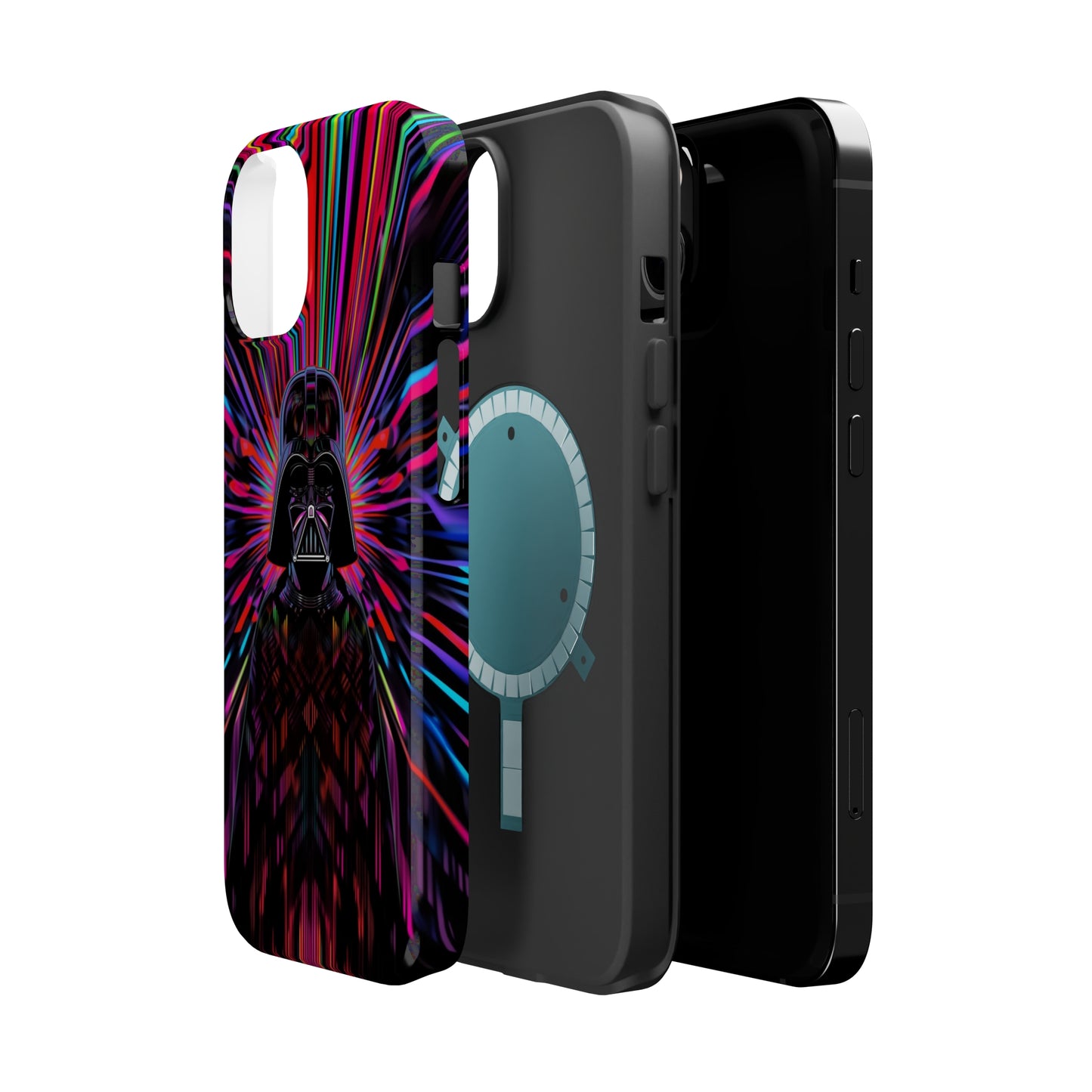 MagSafe Tough iPhone Case - Darth Vader Op Art Vintage