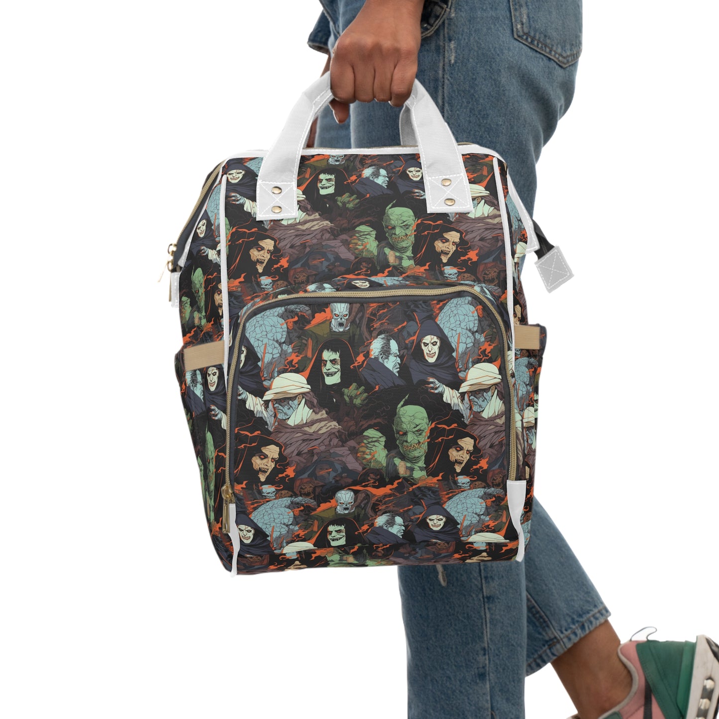 Diaper Bag - Spooky Monsters Anime Alpha