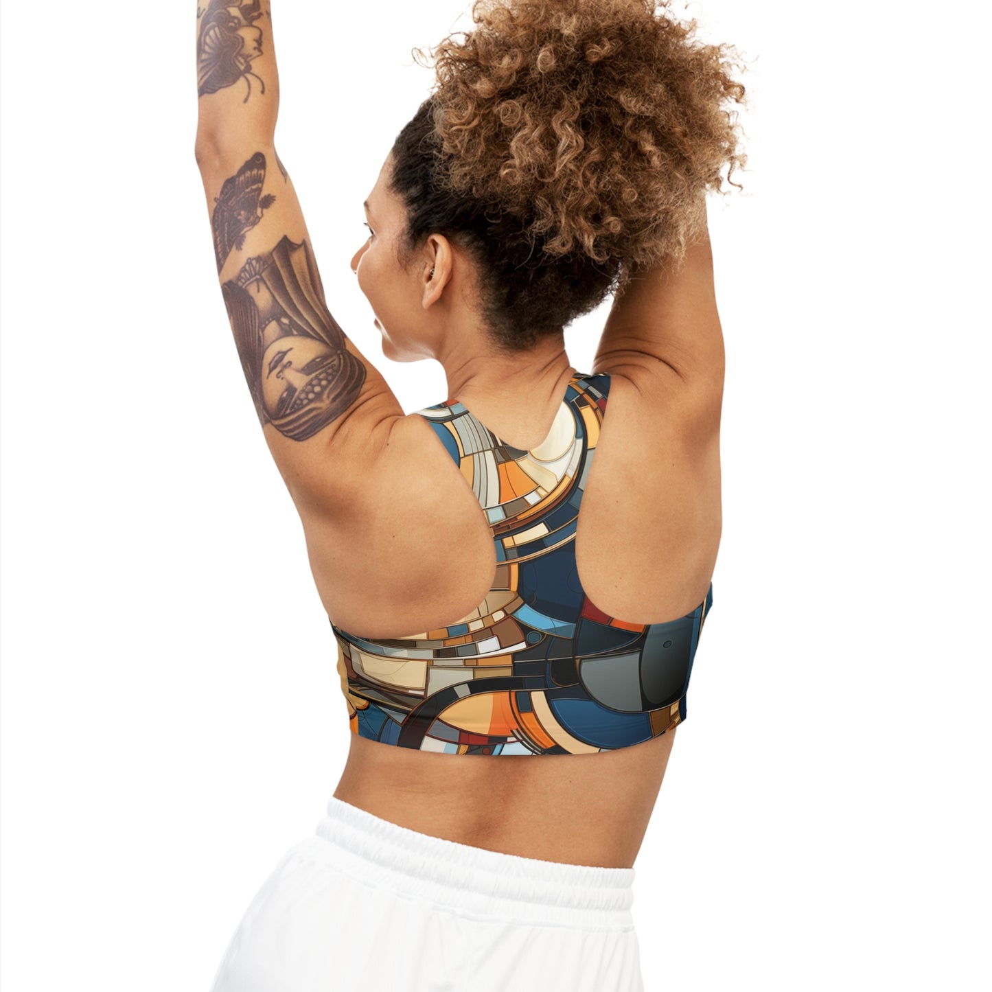 Sports Bra - Arne Confucius 70s Sci Fi Nebula