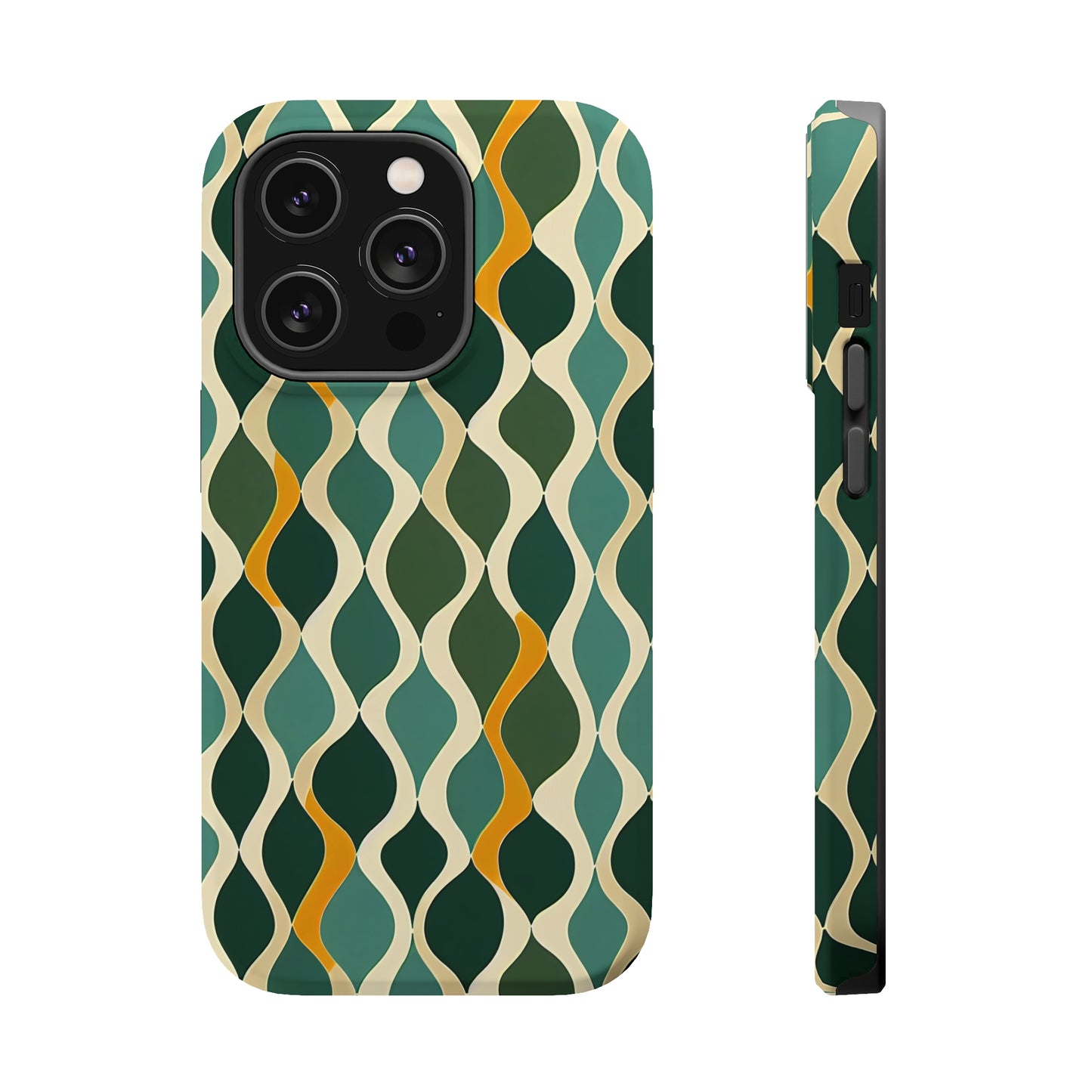 MagSafe Tough iPhone Case - Deco Aqua Ringlets.png
