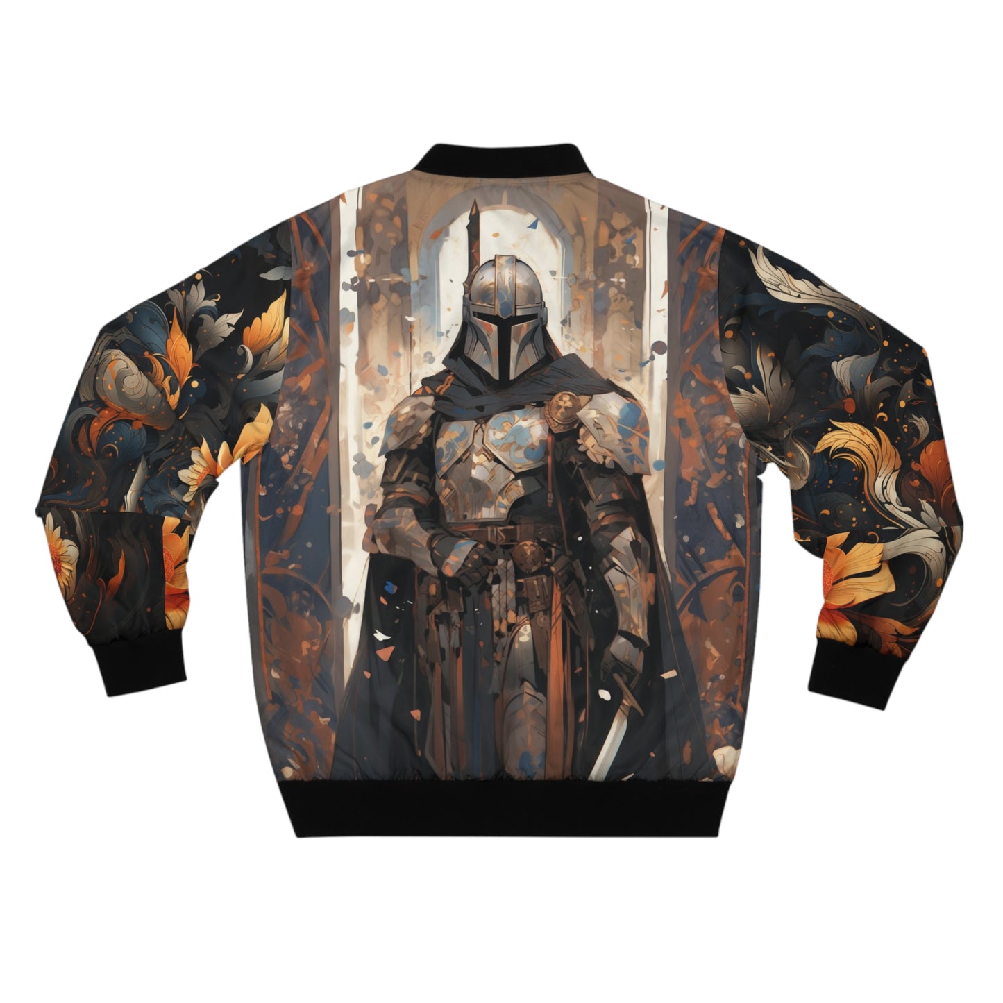 Men's Bomber Jacket - The Mandalorian Analytic Drawing