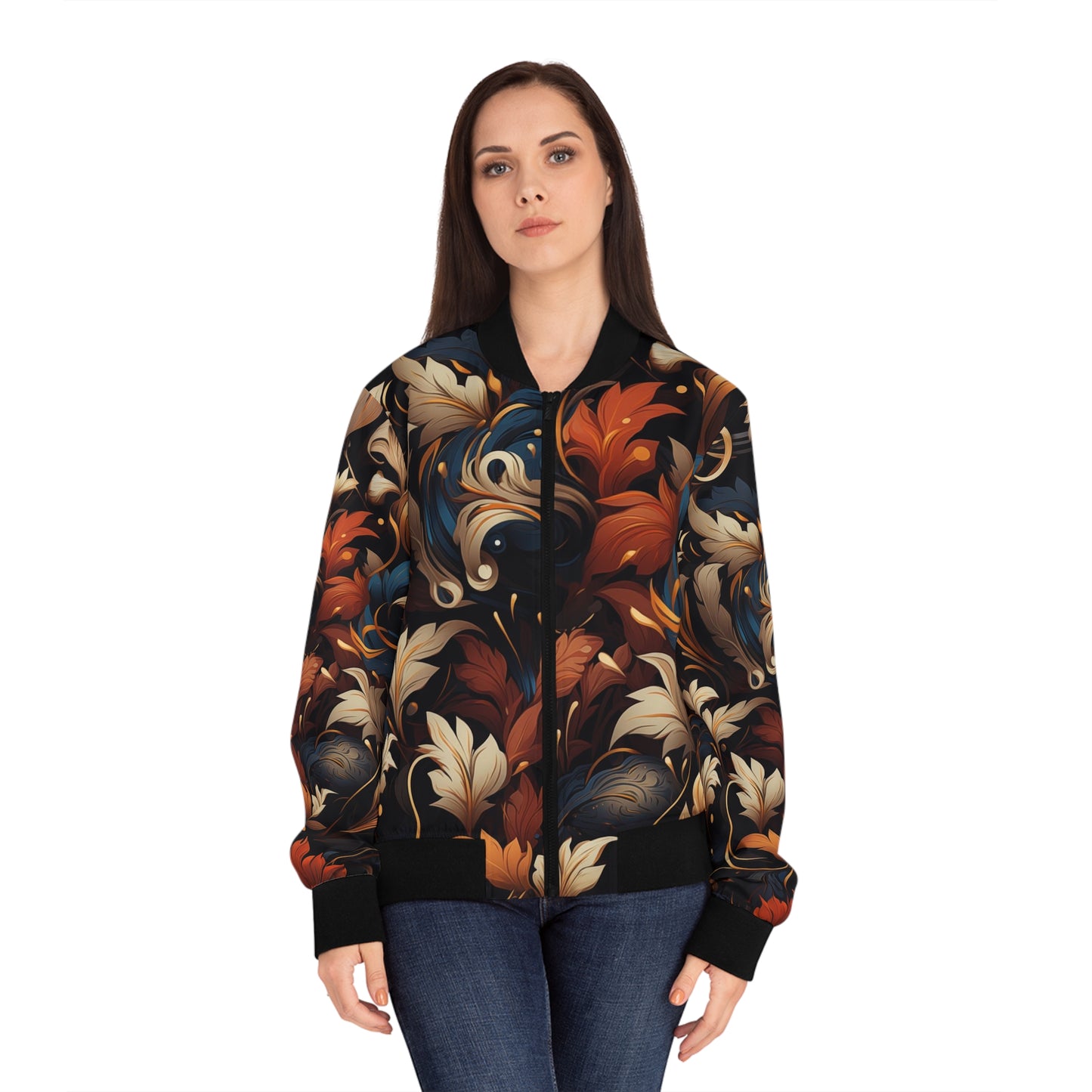 Women's Bomber Jacket - Storm Trooper Analytic Drawing