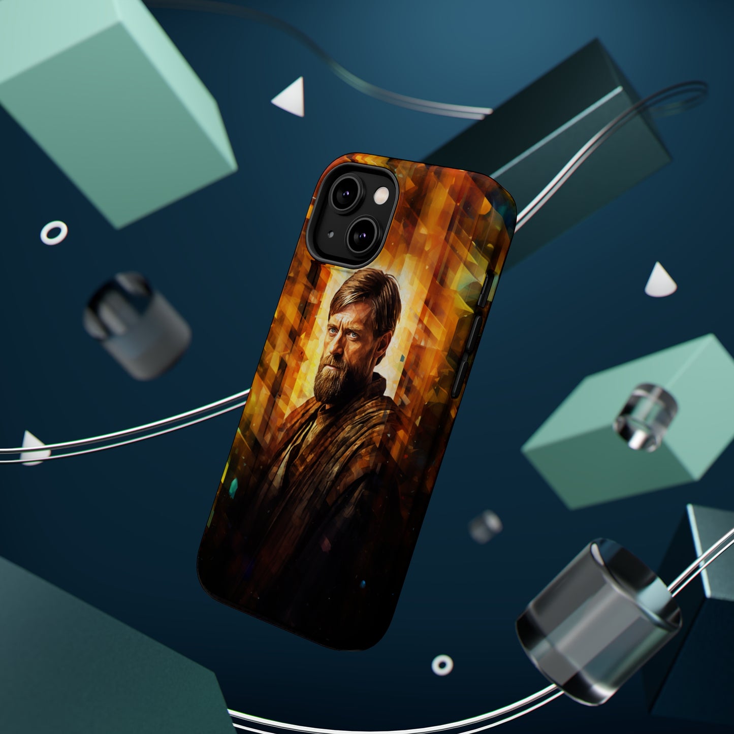 MagSafe Tough iPhone Case - Obi Wan Kenobi Abstract Expressionism