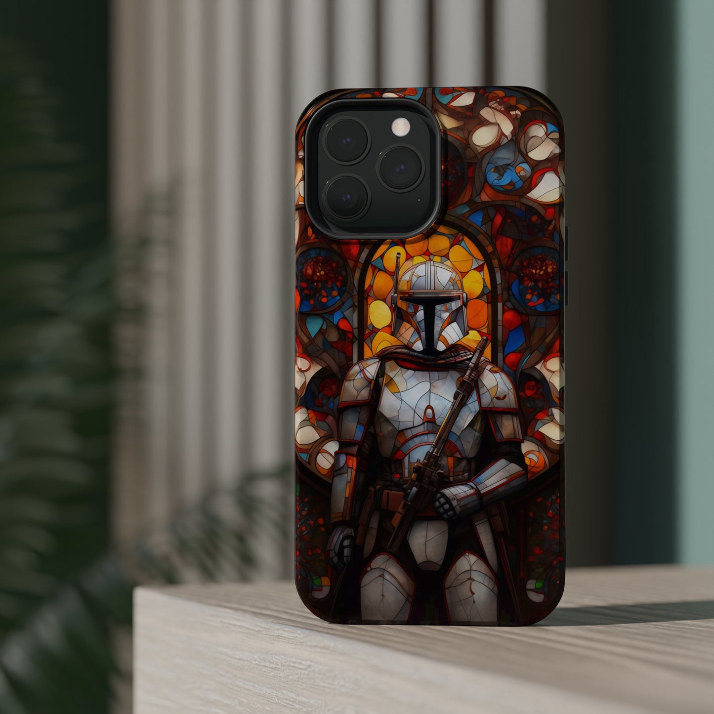 MagSafe Tough iPhone Case - Snow trooper Catholic Stained Glass Window