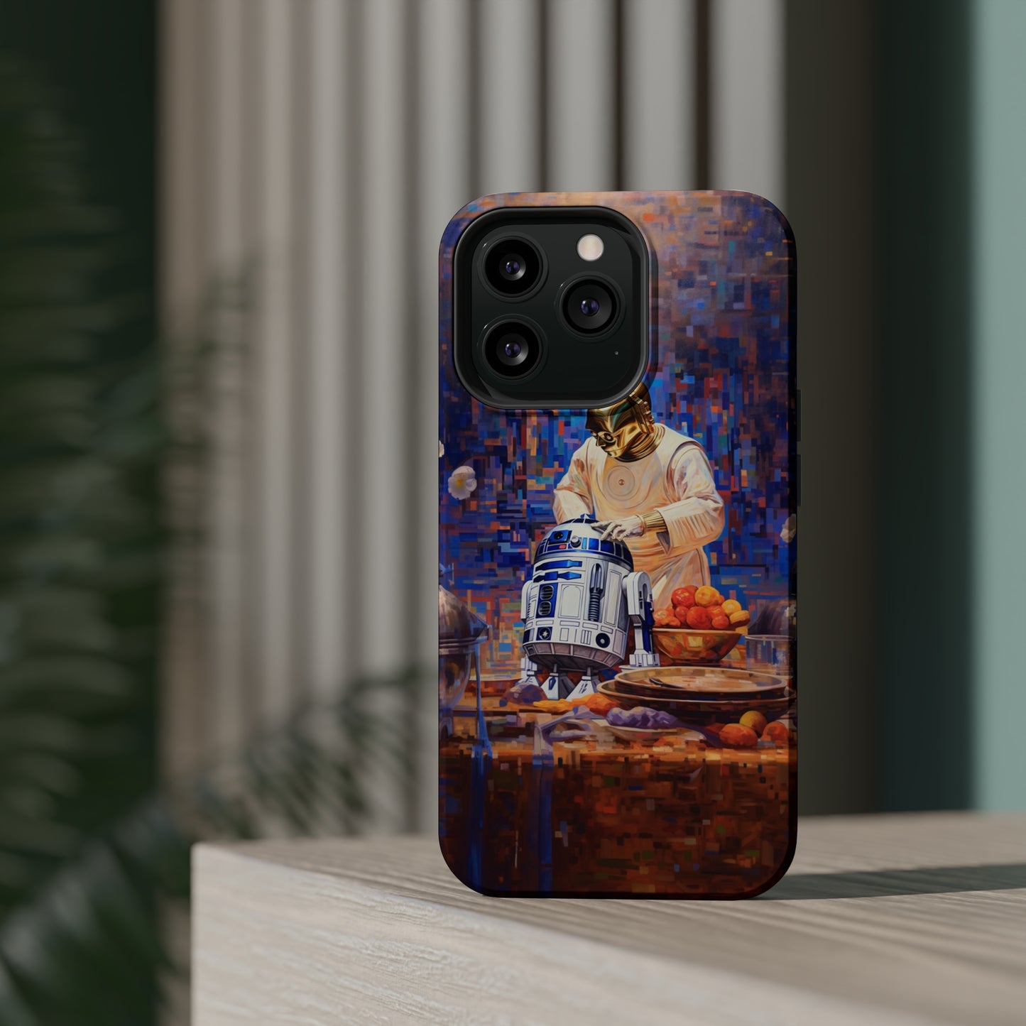 MagSafe Tough iPhone Case - R2D2Baking in the kitchen wearing an apron