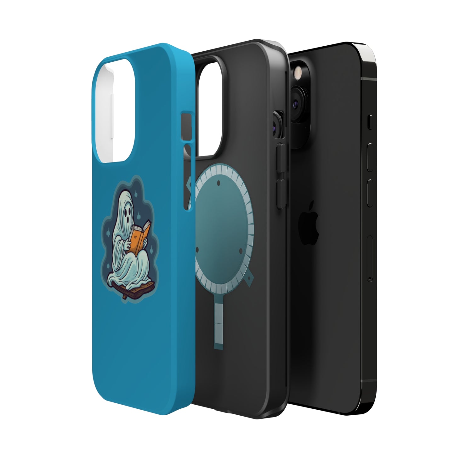 Bookish Ghost Phone Case, Halloween Literary iPhone Case, Teacher's Halloween Present, Librarian Themed Phone Case, Spooky Ghost iPhone Case