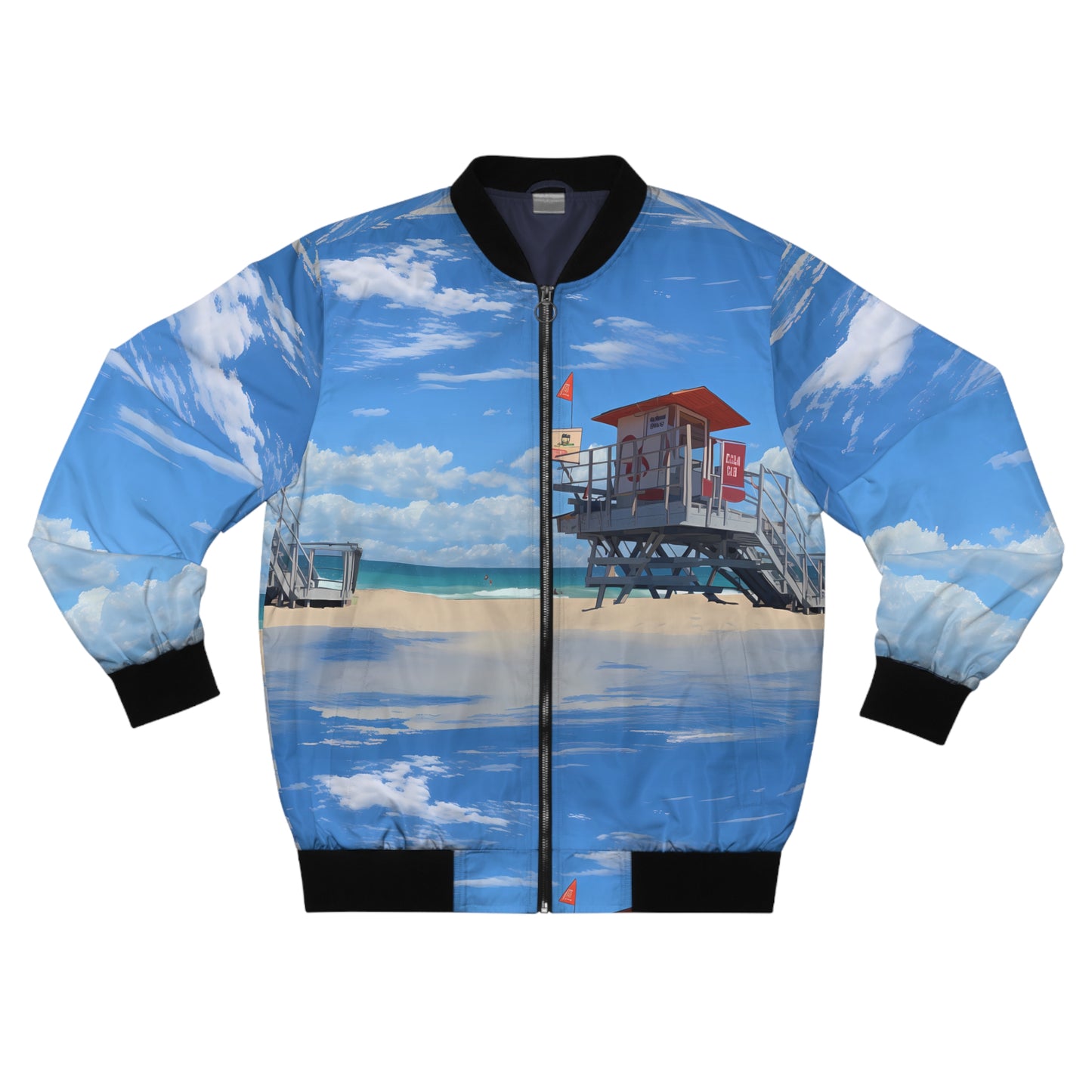 Men's Bomber Jacket - Love and Santa Monica