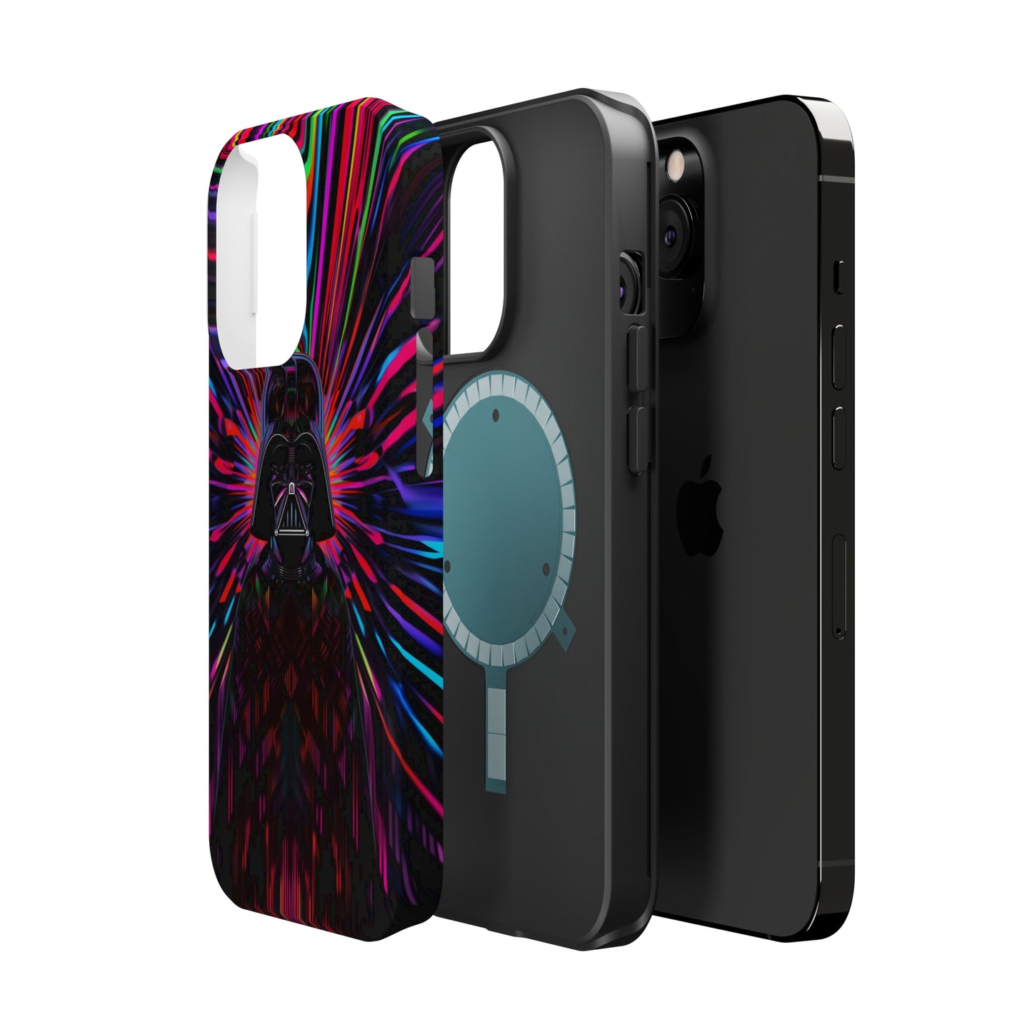 MagSafe Tough iPhone Case - Darth Vader Op Art Vintage