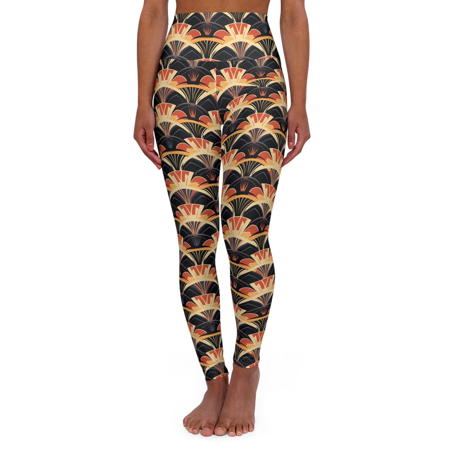 High Waisted Leggings - Gilded Highlights