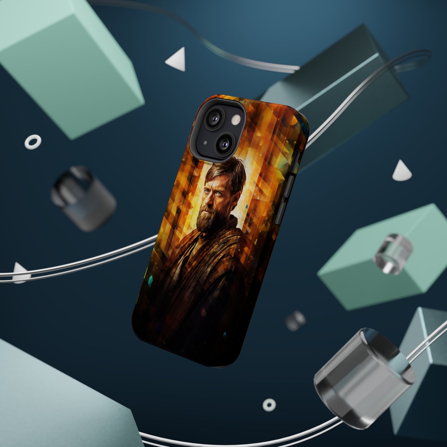 MagSafe Tough iPhone Case - Obi Wan Kenobi Abstract Expressionism