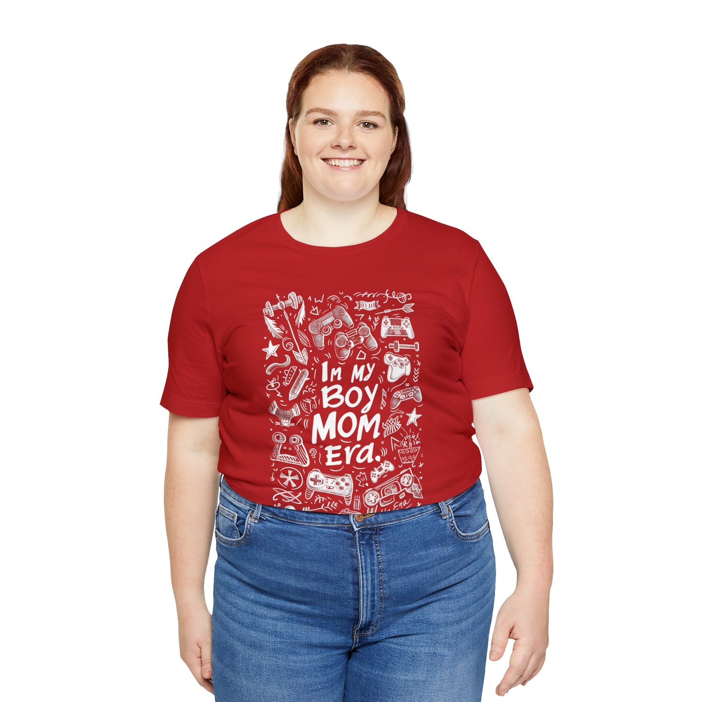Unisex Jersey Short Sleeve Tee - In My Boy Mom Era - Gamer