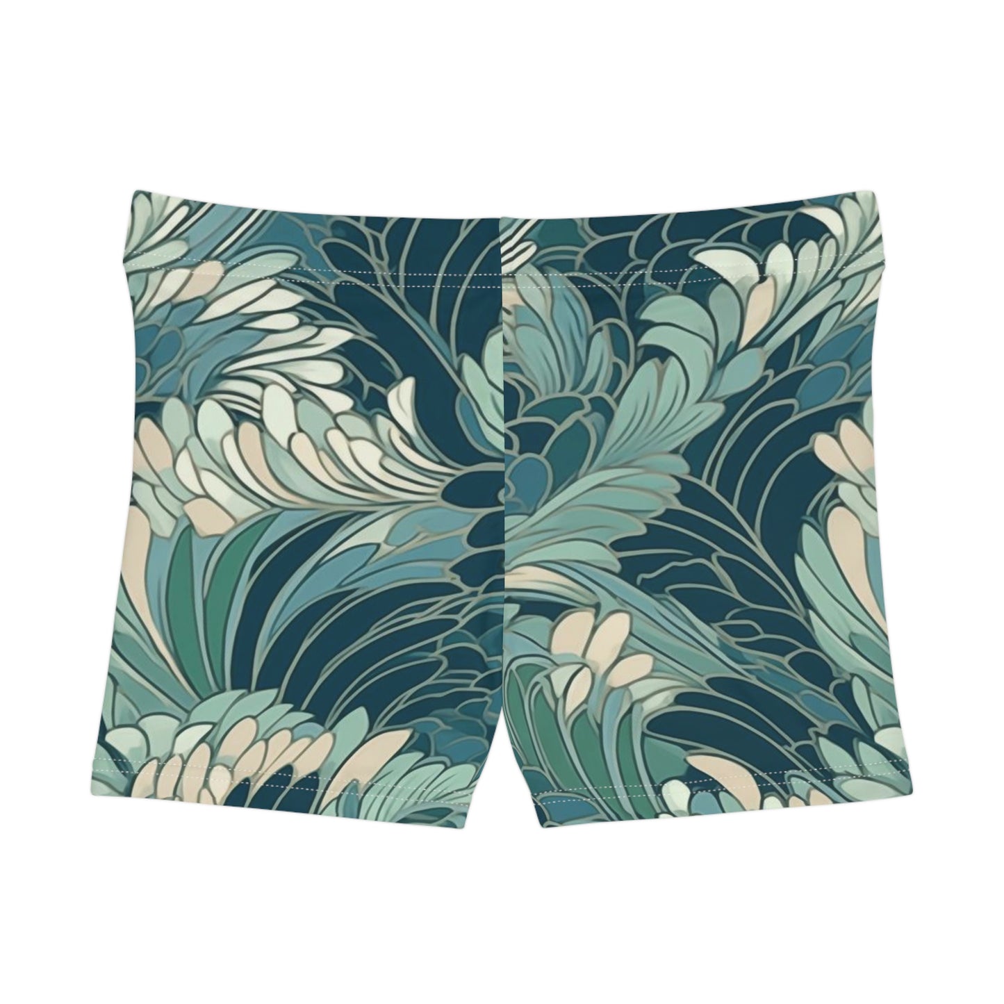 Workout Shorts - Gregoria Ustrasana Chinoiserie
