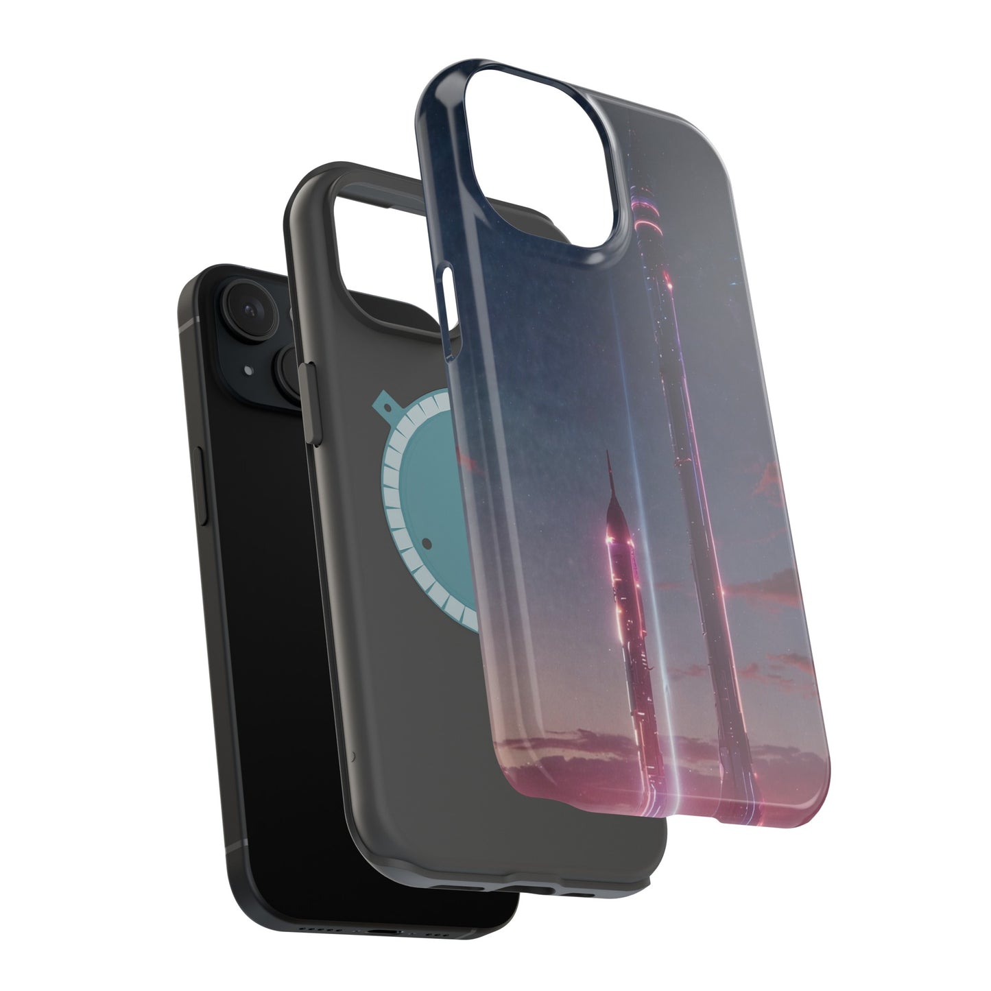 MagSafe Tough iPhone Case - Galactic Cyberpunk