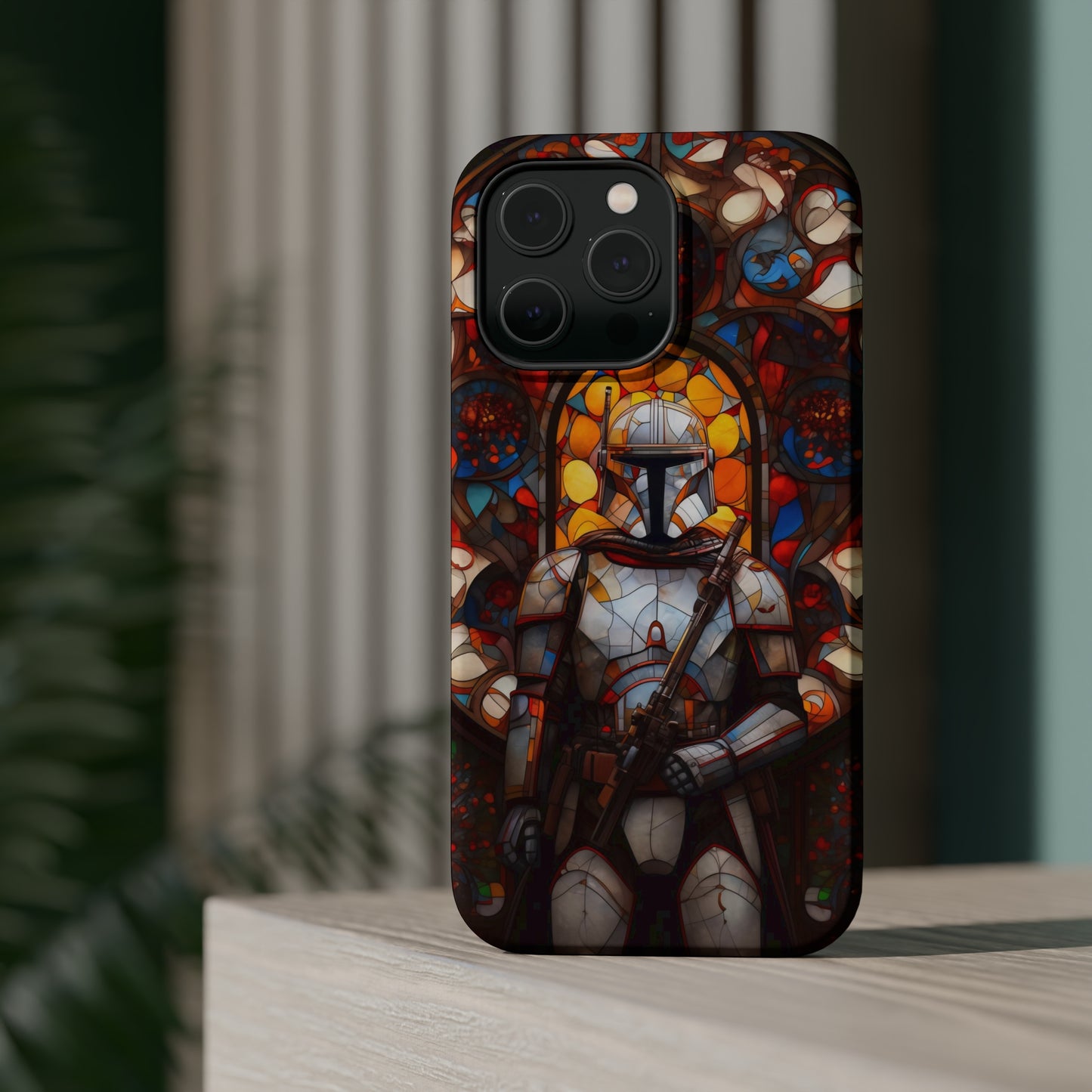 MagSafe Tough iPhone Case - Snow trooper Catholic Stained Glass Window