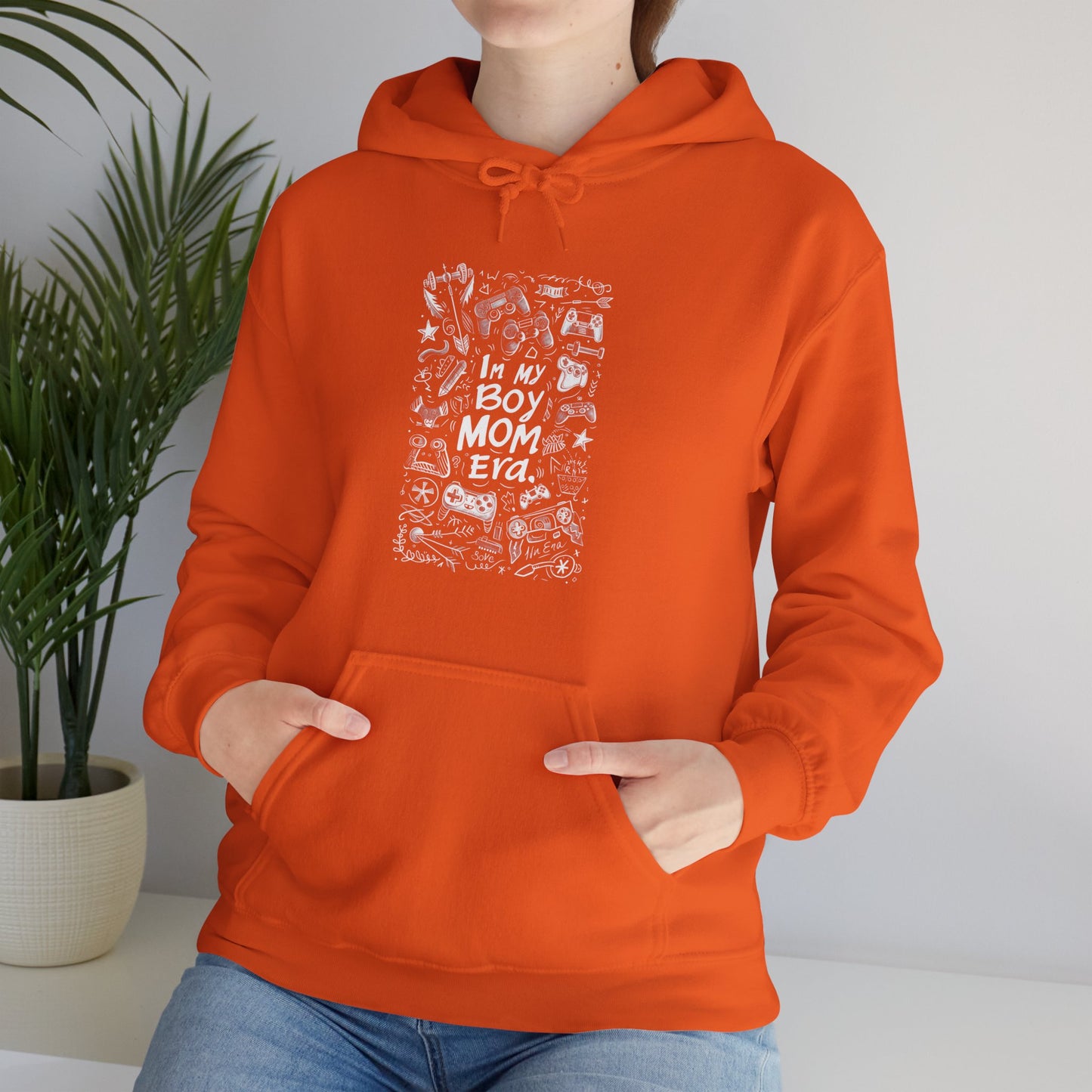 Unisex Heavy Blend™ Hooded Sweatshirt - In My Boy Mom Era - Gamer