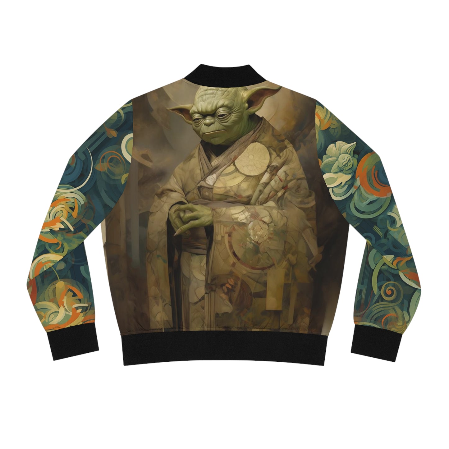 Women's Bomber Jacket - Yoda Yukiyo E Art Portrait