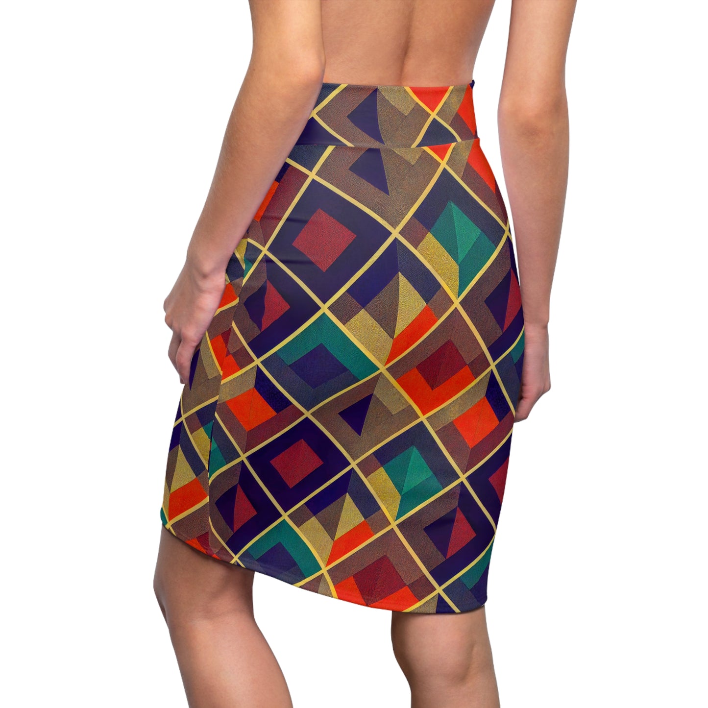 Pencil Skirt - Herringbone Kaleidoscope