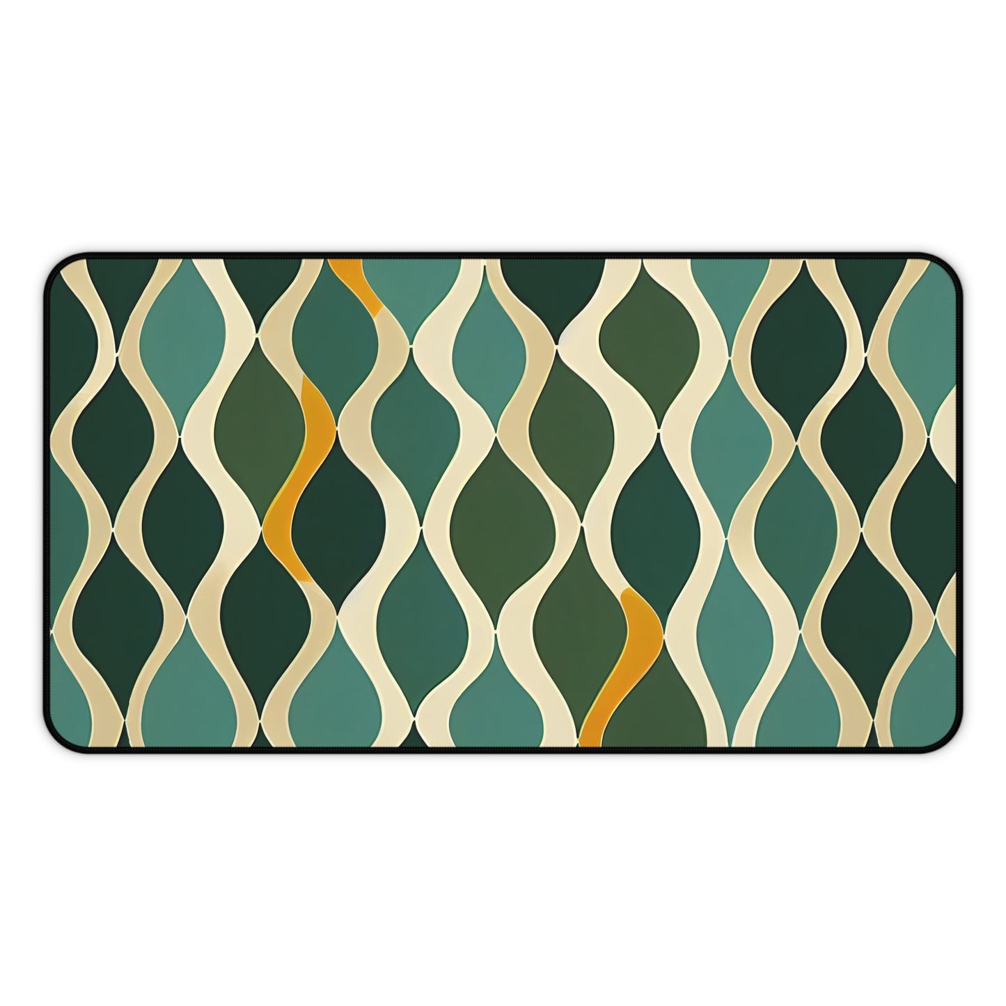 Desk Mat - Deco Aqua Ringlets