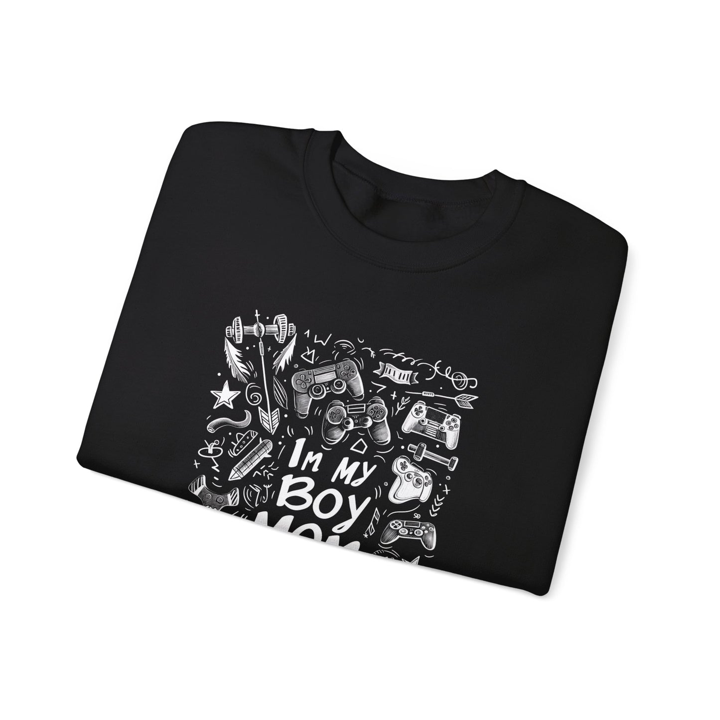 Unisex Heavy Blend™ Crewneck Sweatshirt - In My Boy Mom Era - Gamer