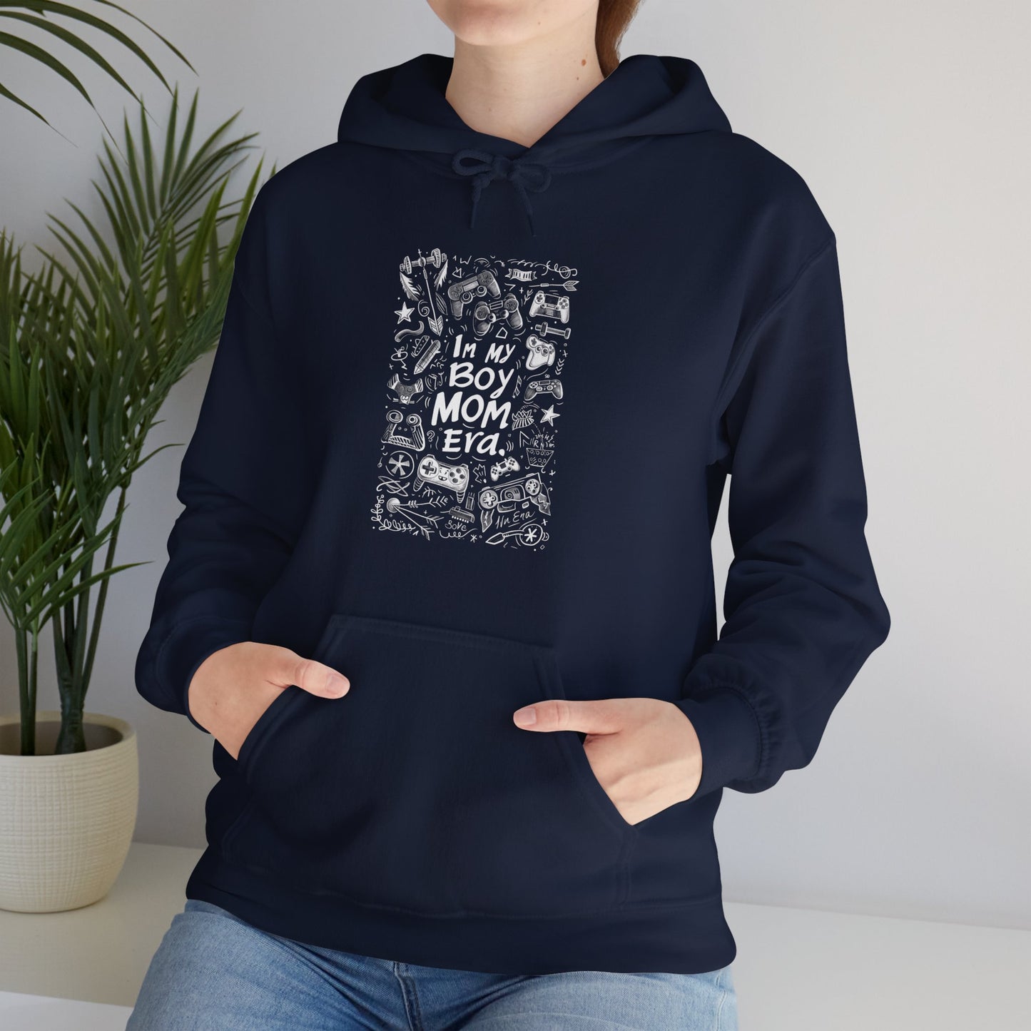 Unisex Heavy Blend™ Hooded Sweatshirt - In My Boy Mom Era - Gamer