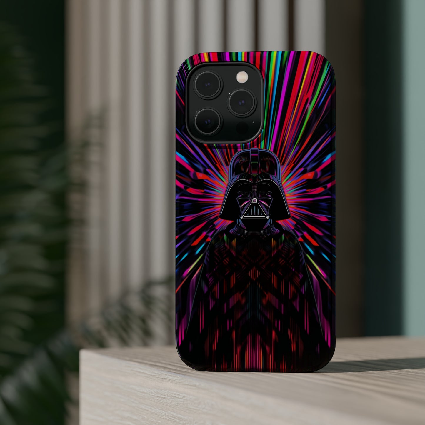 MagSafe Tough iPhone Case - Darth Vader Op Art Vintage