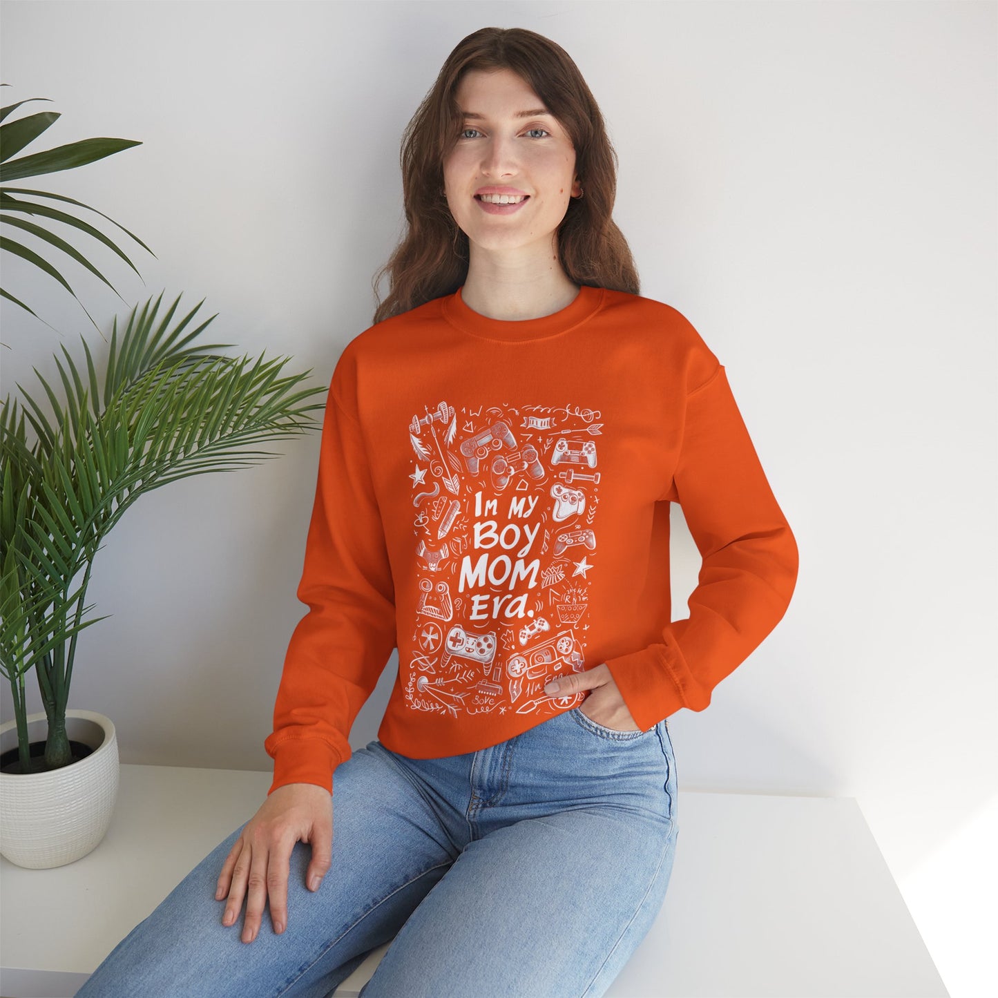 Unisex Heavy Blend™ Crewneck Sweatshirt - In My Boy Mom Era - Gamer