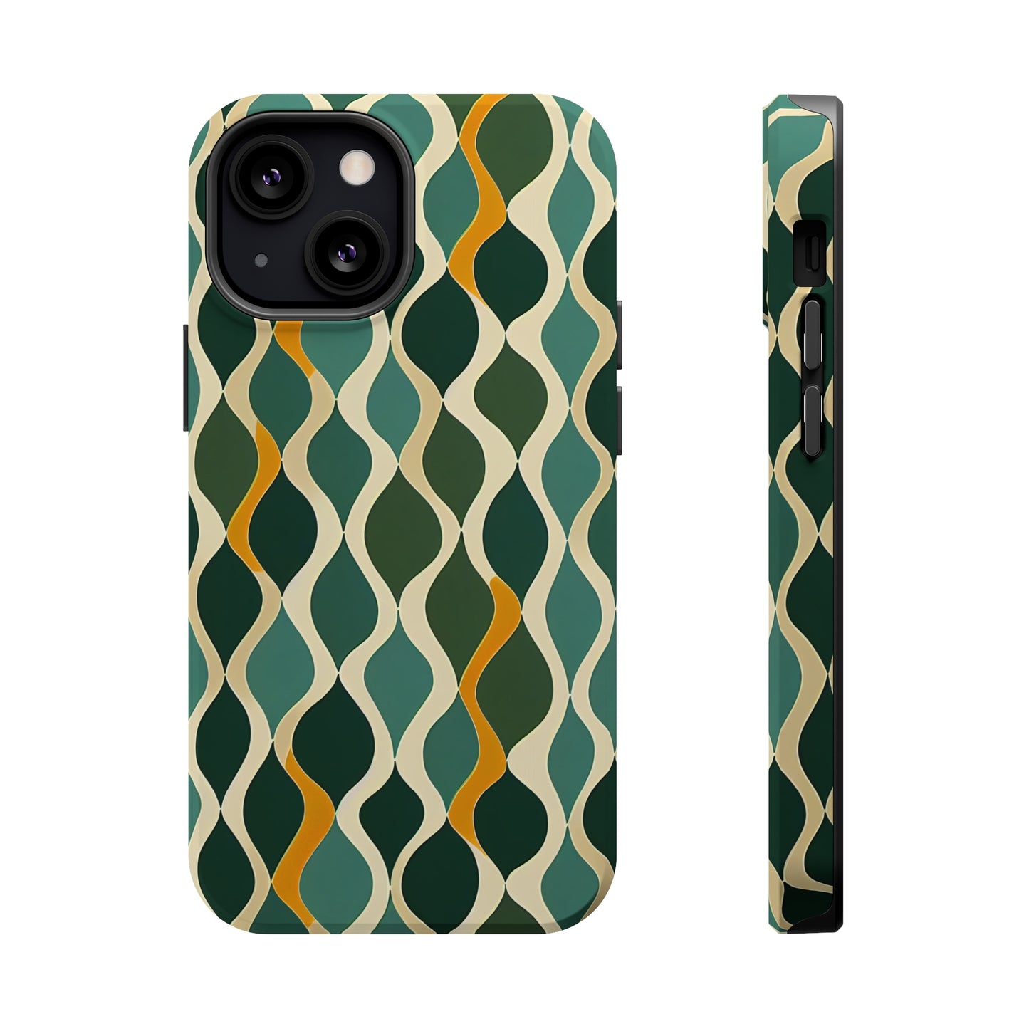 MagSafe Tough iPhone Case - Deco Aqua Ringlets.png