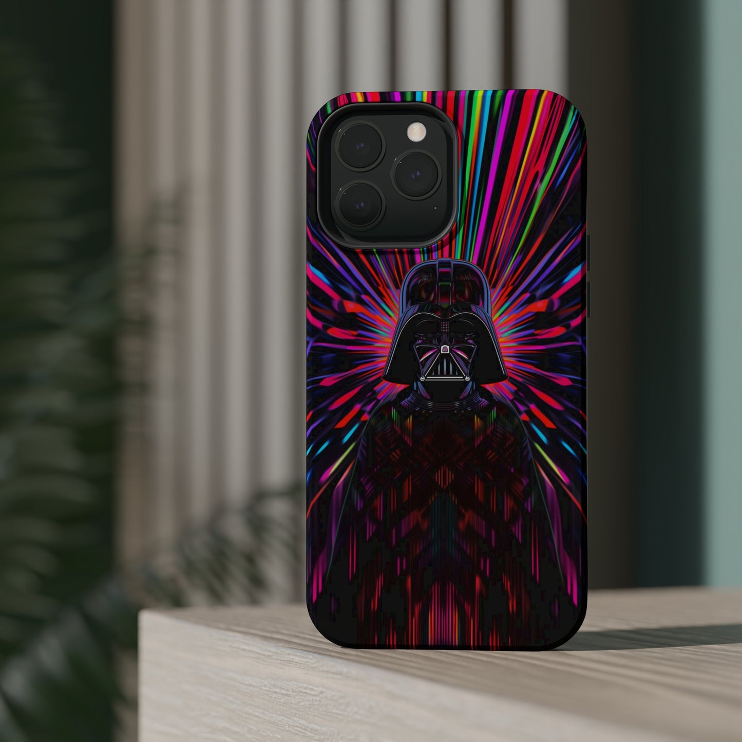 MagSafe Tough iPhone Case - Darth Vader Op Art Vintage