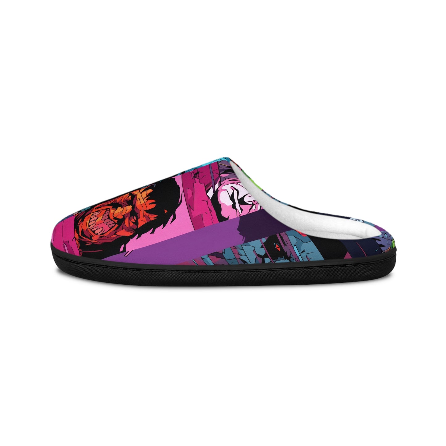 Women's Indoor Slippers - Spooky Monsters Anime Beta