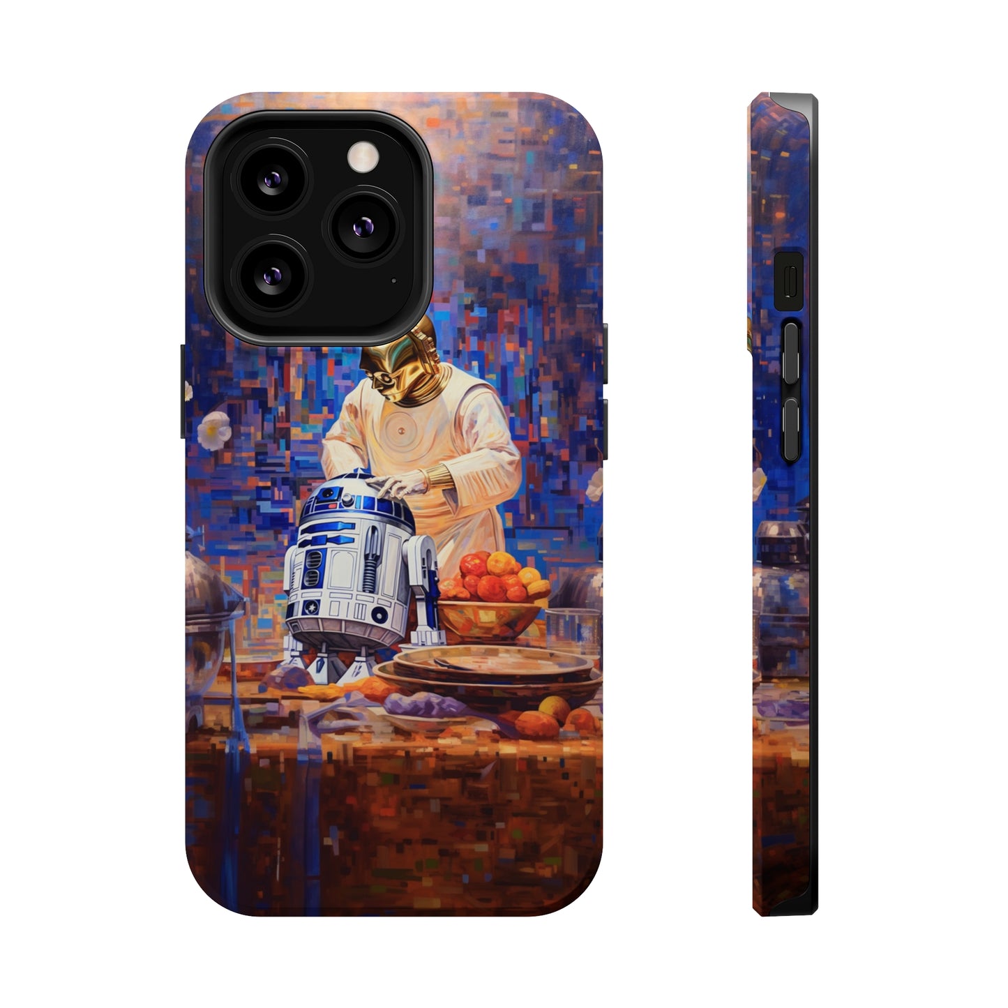 MagSafe Tough iPhone Case - R2D2Baking in the kitchen wearing an apron