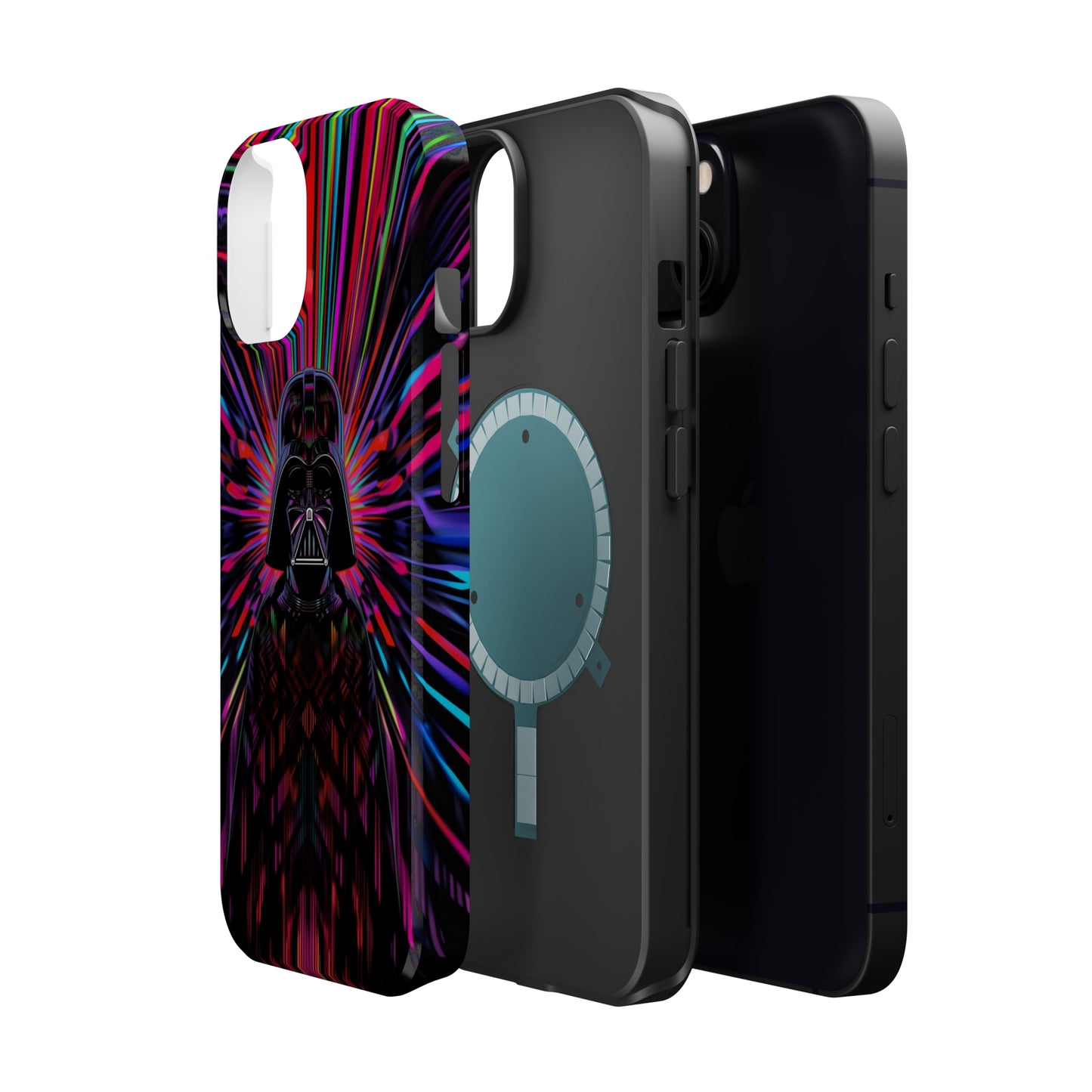 MagSafe Tough iPhone Case - Darth Vader Op Art Vintage