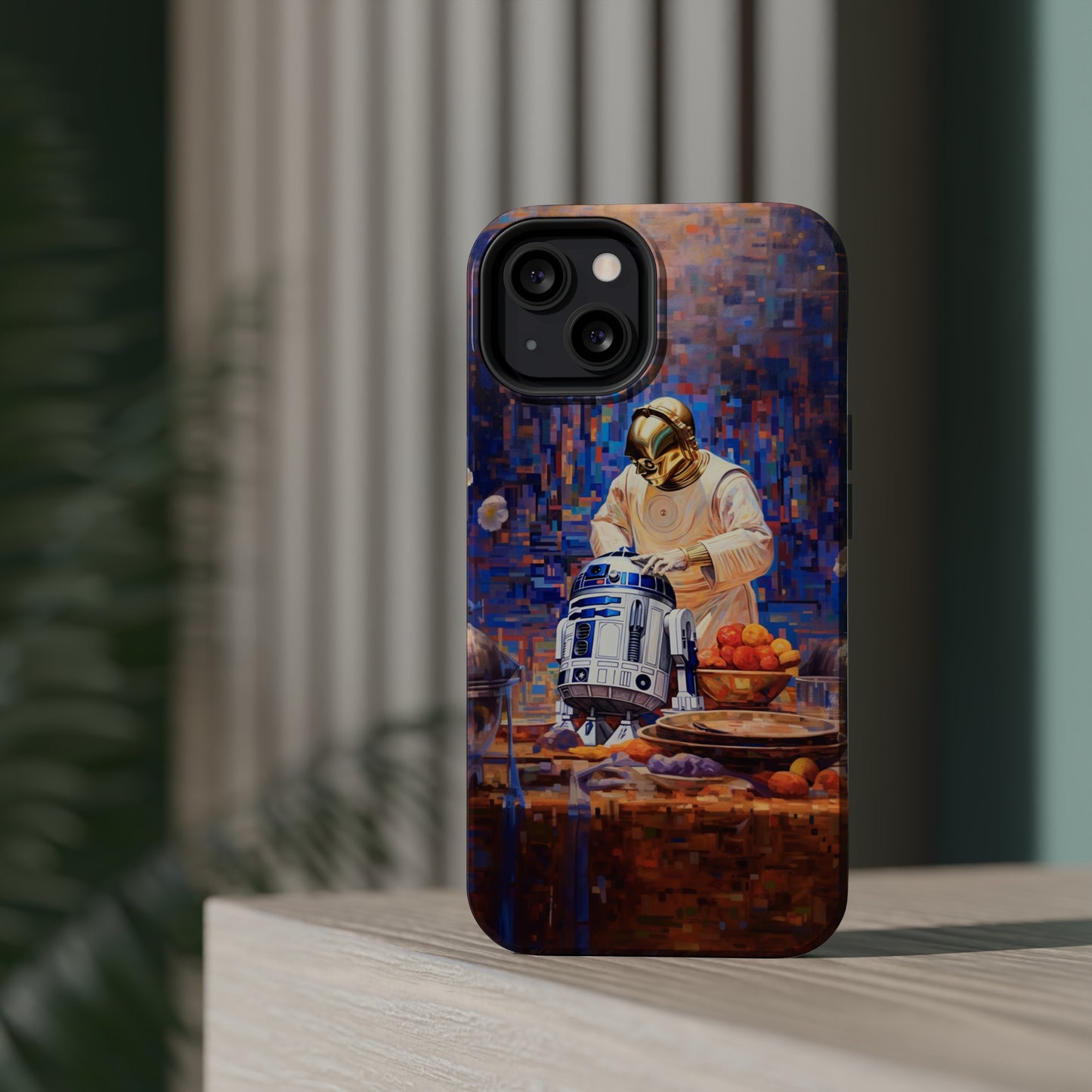 MagSafe Tough iPhone Case - R2D2Baking in the kitchen wearing an apron
