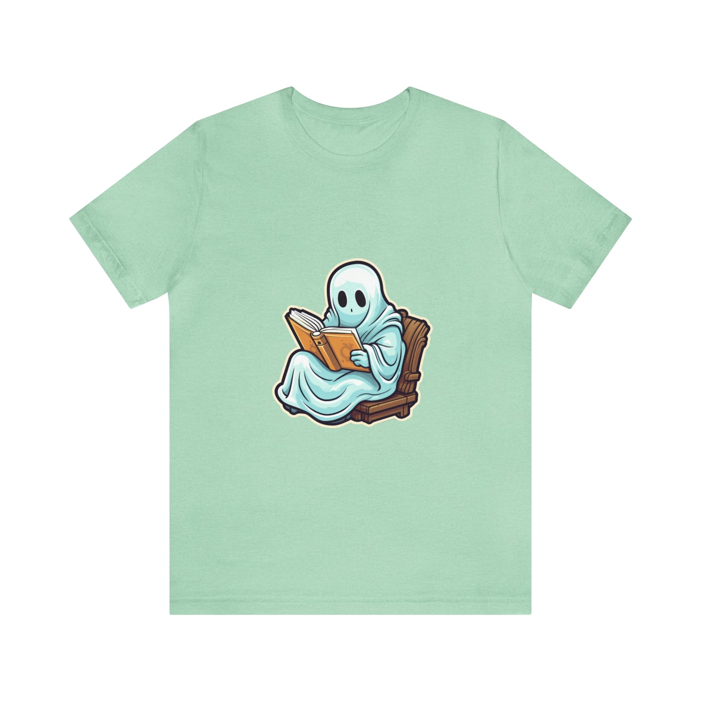 Ghost Reading Books Tee Shirt, Halloween Teacher Gift, Librarian, Ghost, Halloween Tee