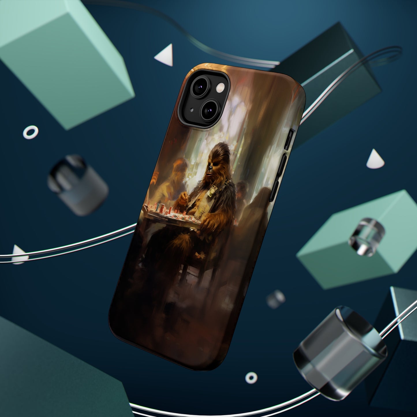 MagSafe Tough iPhone Case - ChewbaccaPlaying Poker