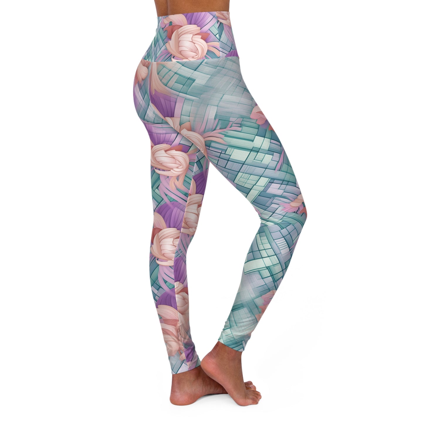High Waisted Leggings - Cassian Madras